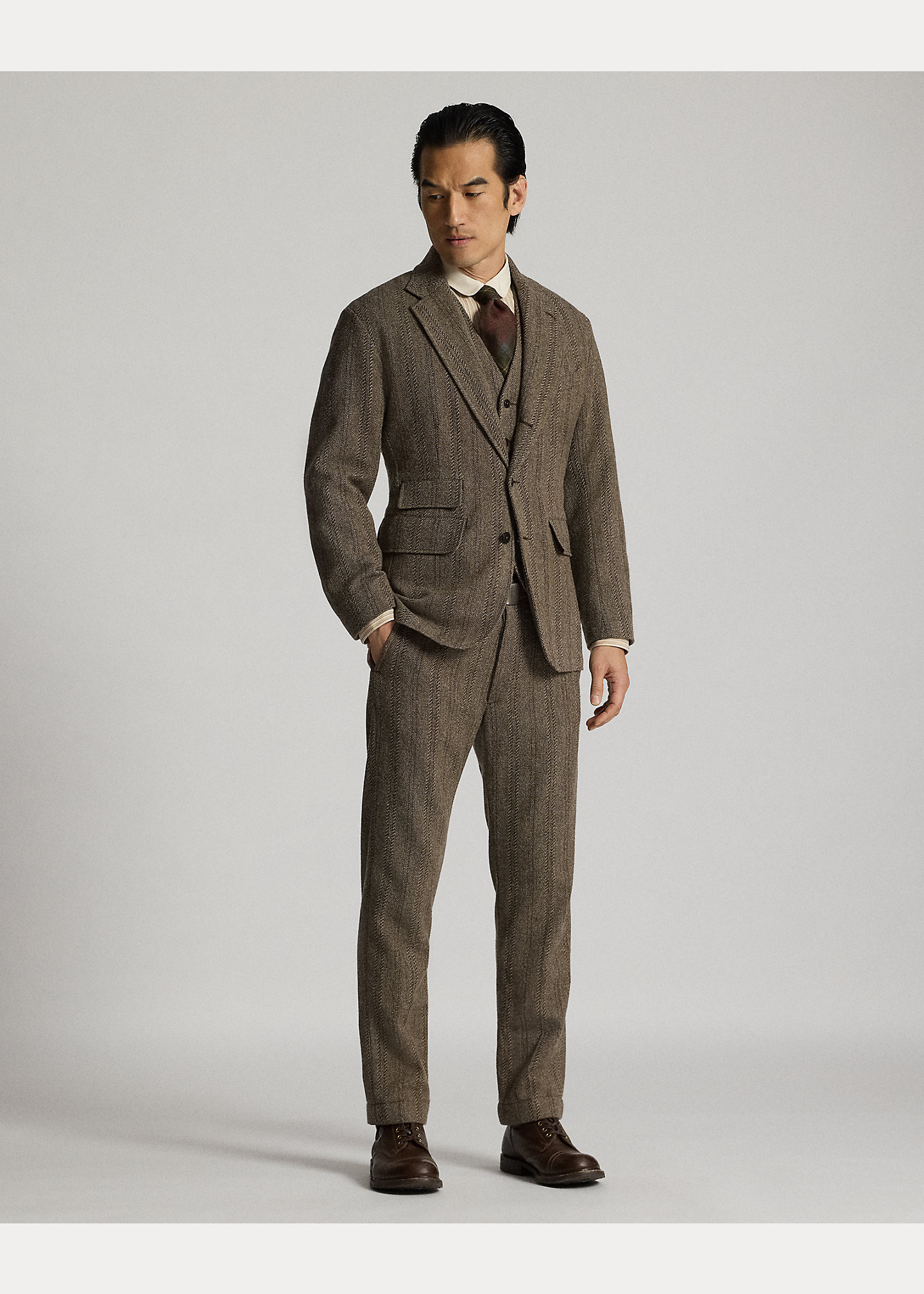 Slim Fit Striped Dobby Shirt - 3