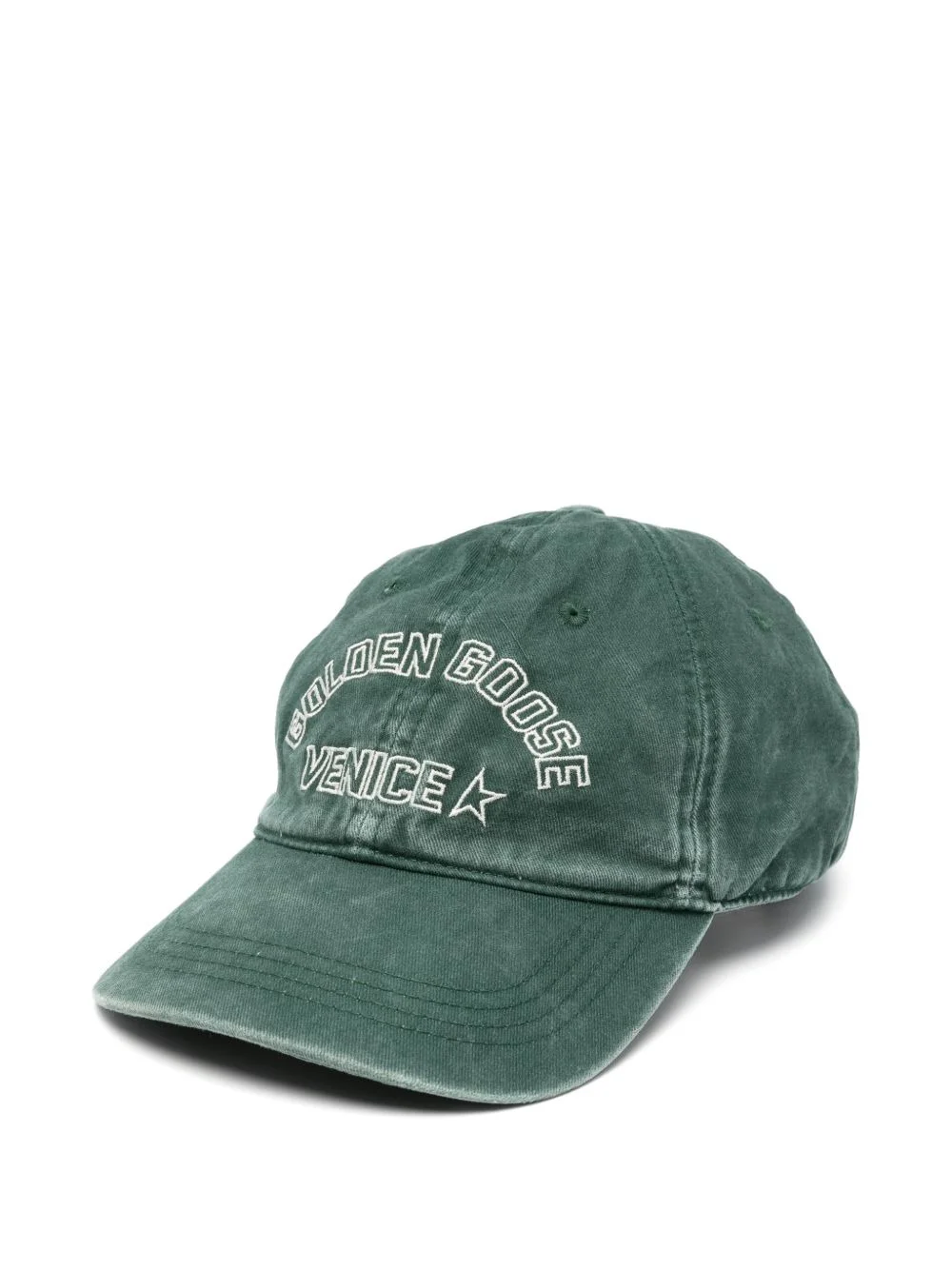 logo-embroidered star-patch baseball cap - 1
