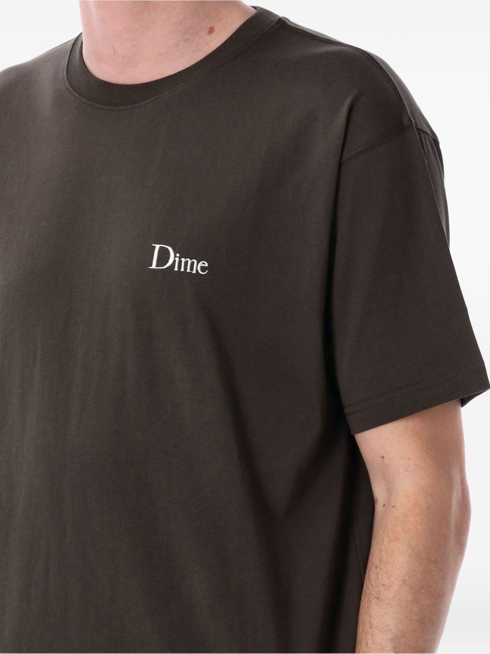 logo-embroidered T-shirt - 3