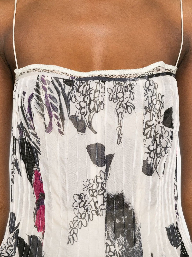 floral-print bustier midi dress 5