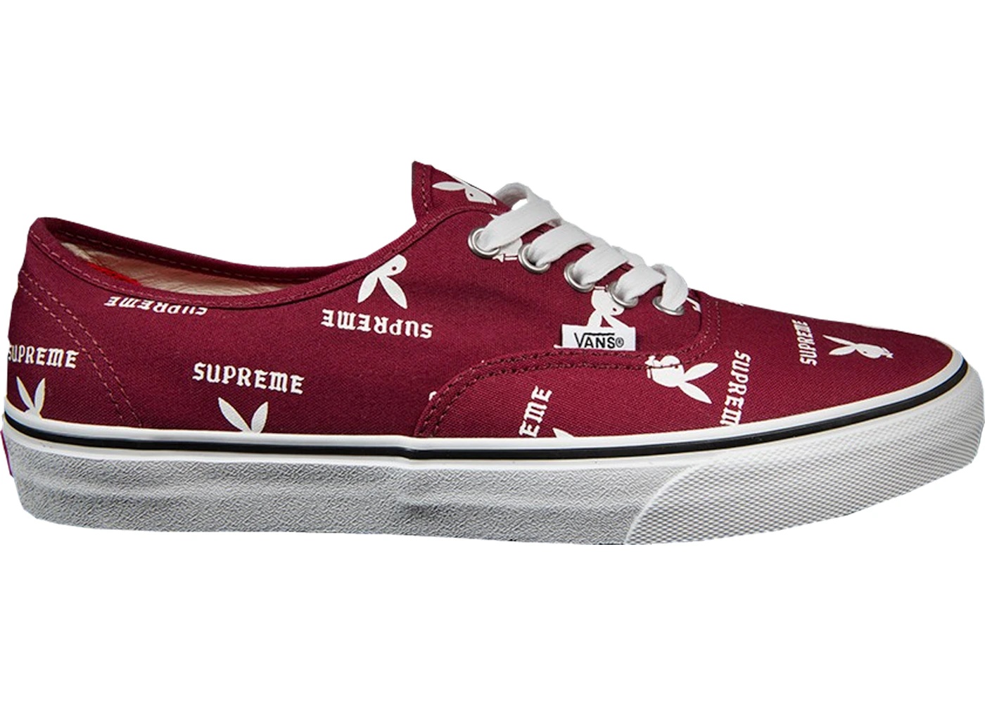 Vans Authentic Supreme x Playboy Burgundy - 1