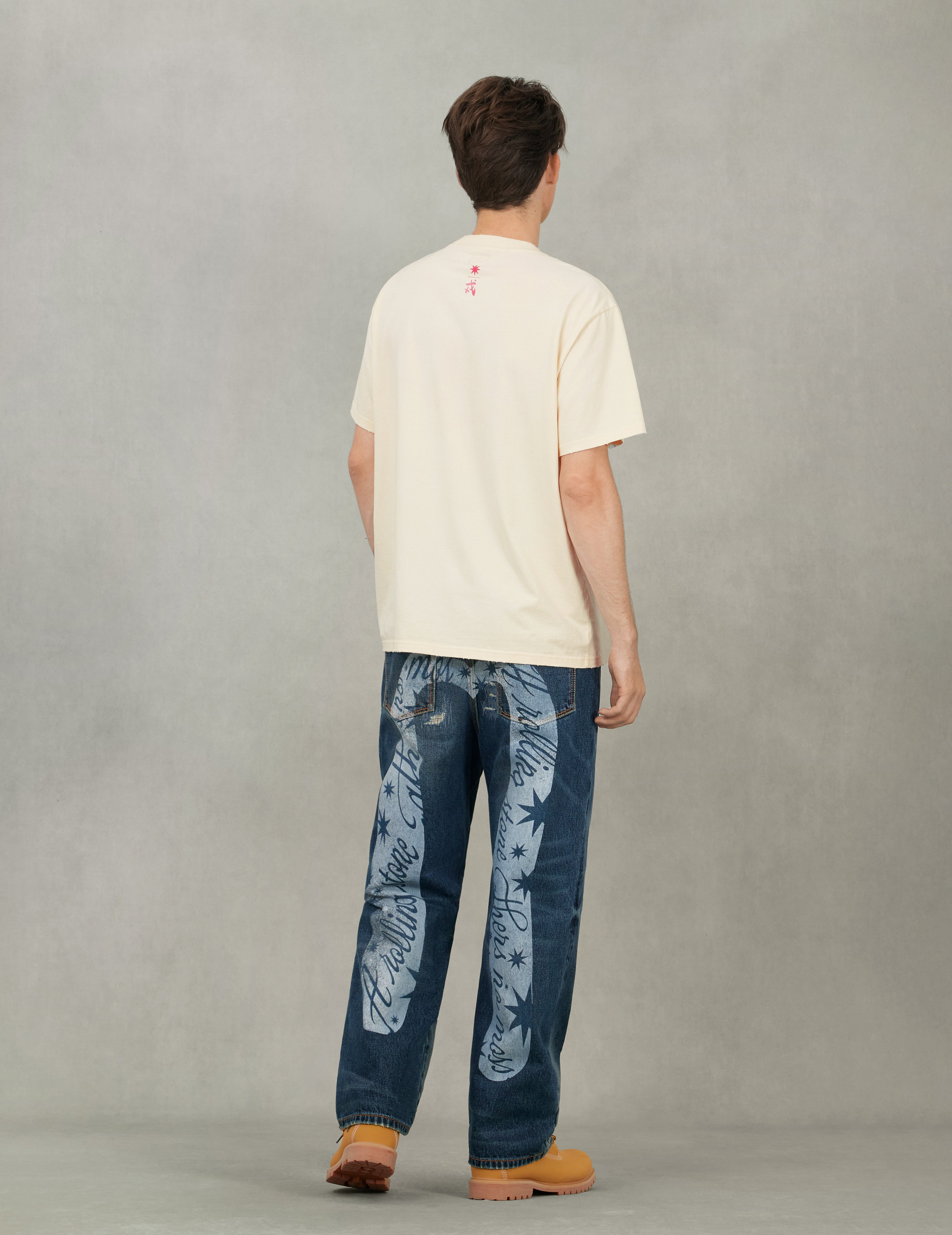 EVISU X GDC Dirty Wahsed Relax Fit T-shirt - 6