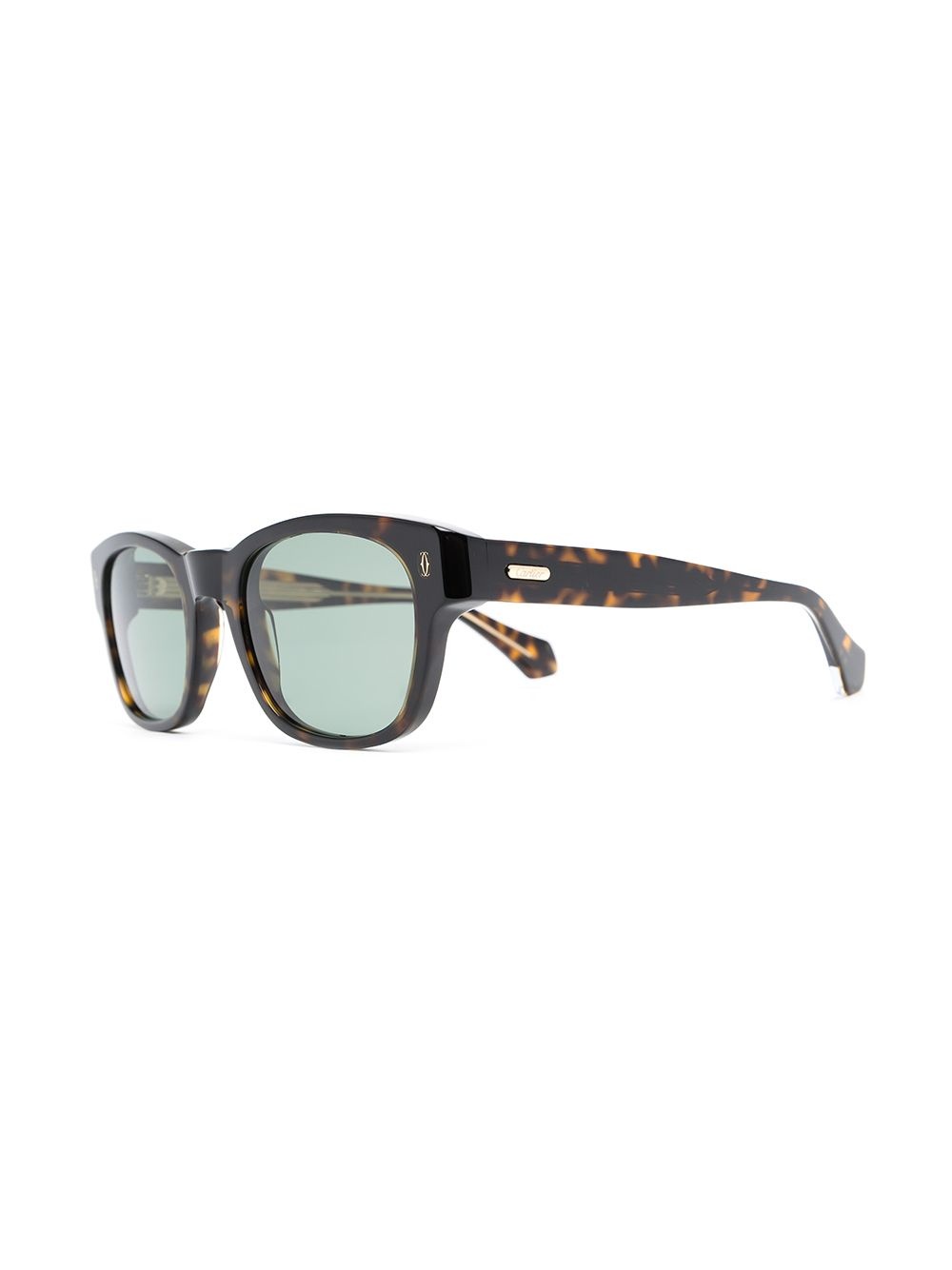 square-frame tortoiseshell-effect sunglasses - 2