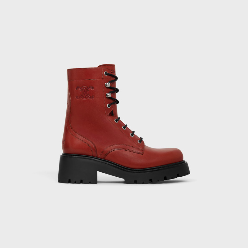 CELINE TRIOMPHE RANGERS MID LACE-UP BOOT in CALFSKIN 1