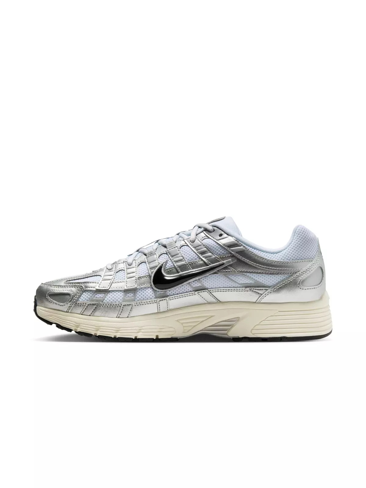 P-6000 "White/Black/Metallic Silver/Flt Silver" Men's Shoe - 4