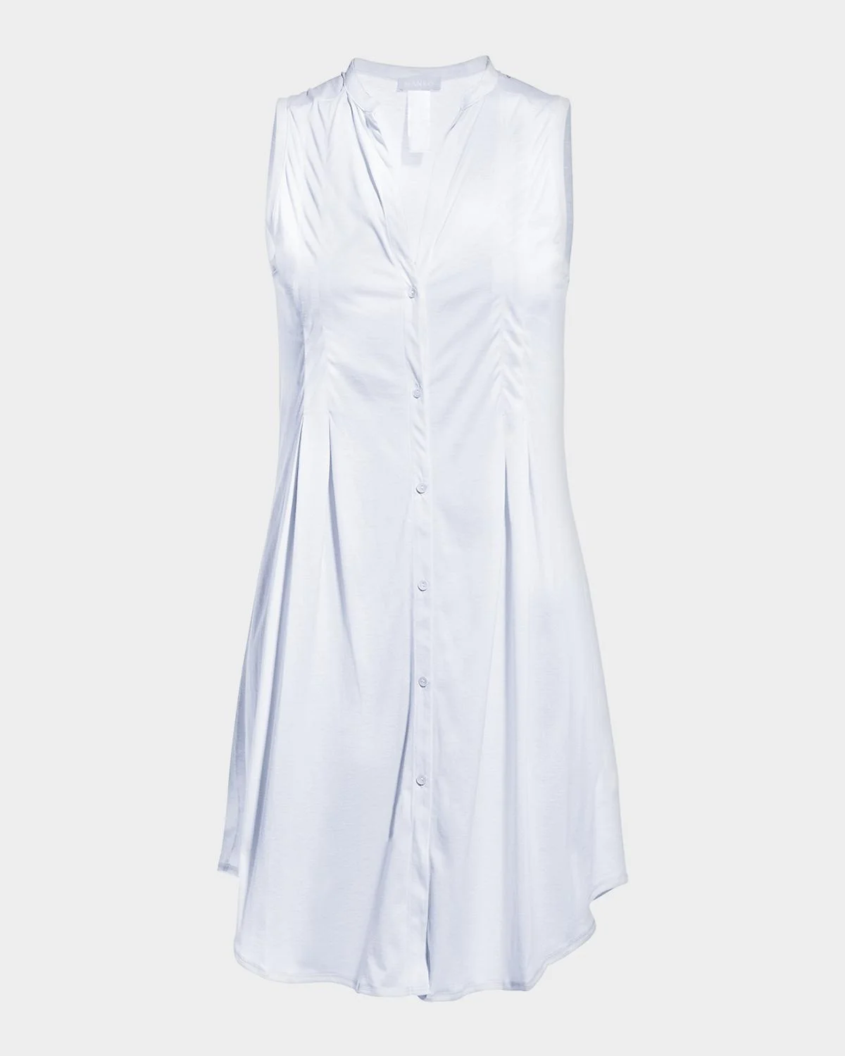 Cotton Deluxe Sleeveless Shirtwaist Nightgown - 1