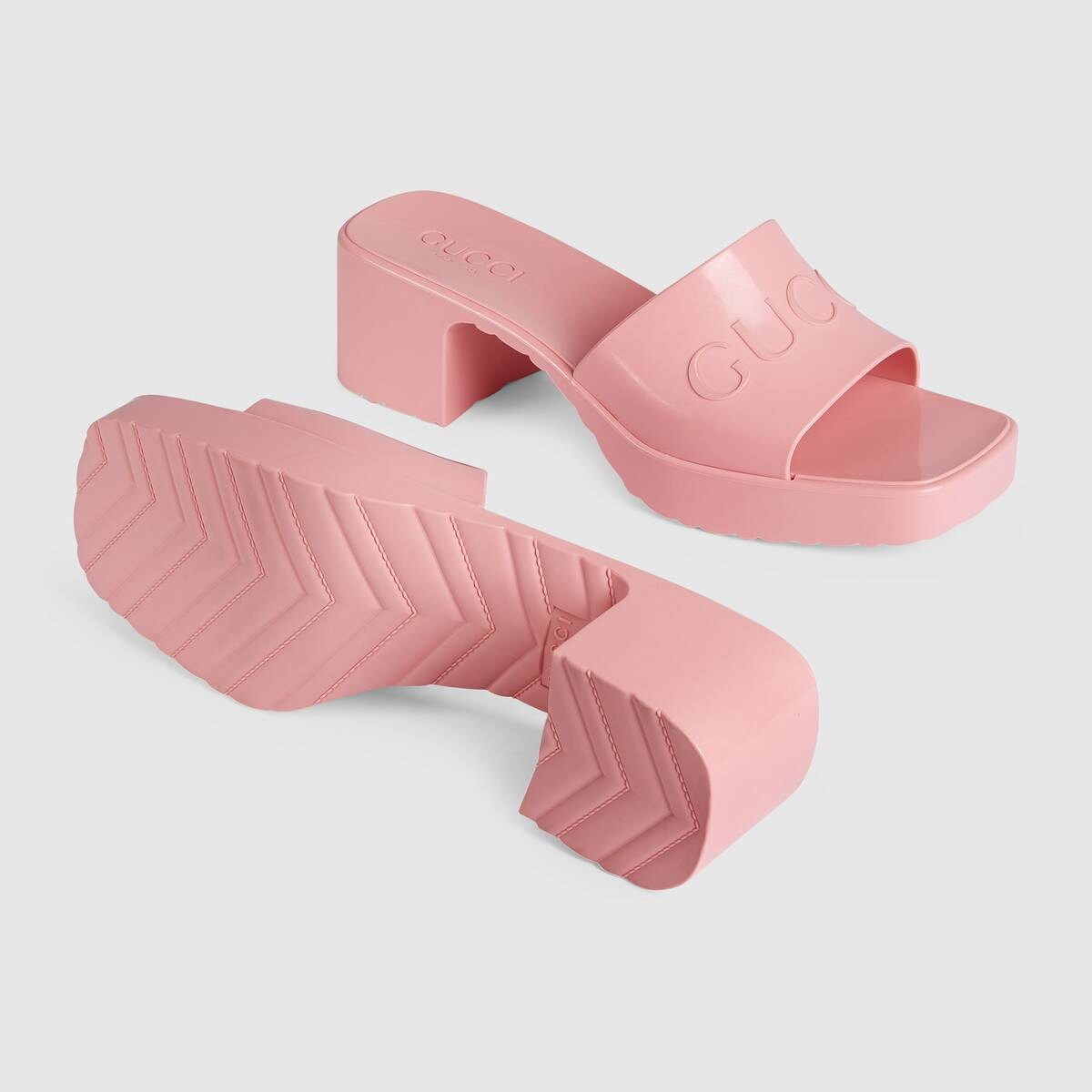 Women's rubber slide sandal - 5