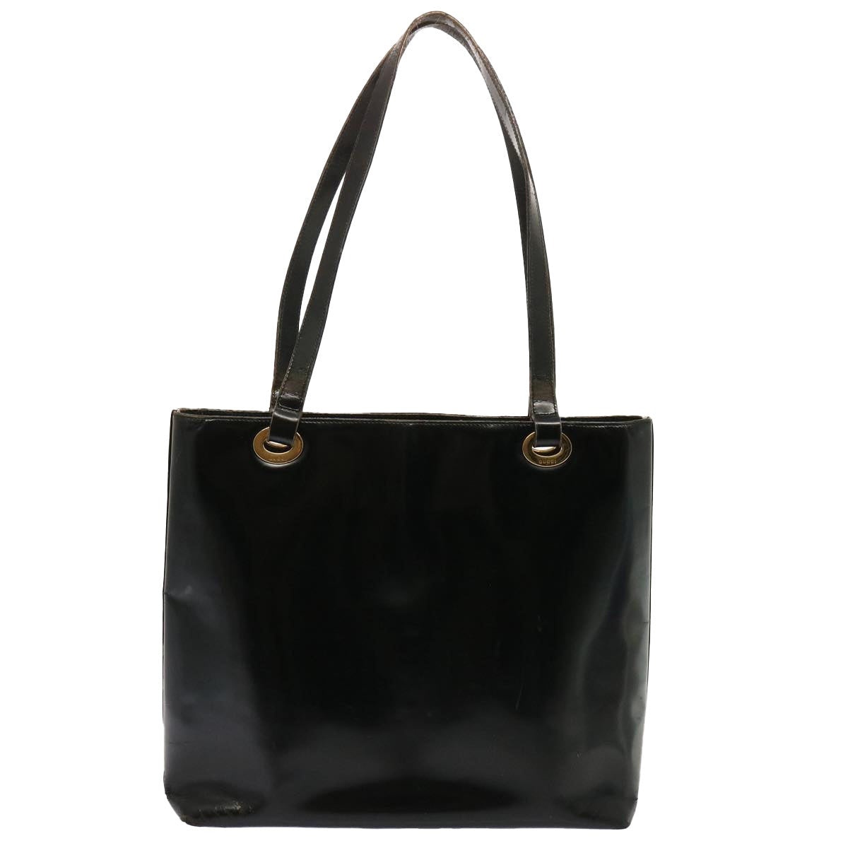 GUCCI Tote Bag Patent Leather Black - 2