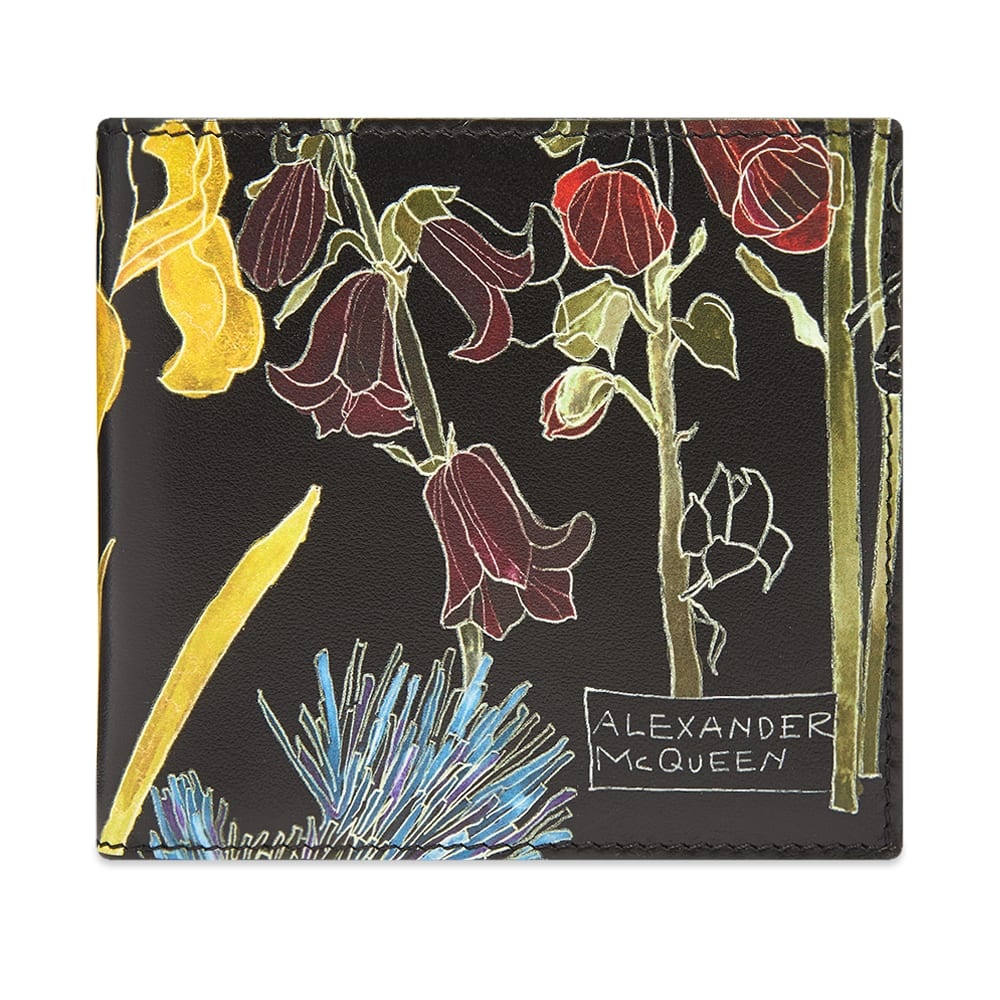 Alexander McQueen 8cc Floral Billfold Wallet - 1