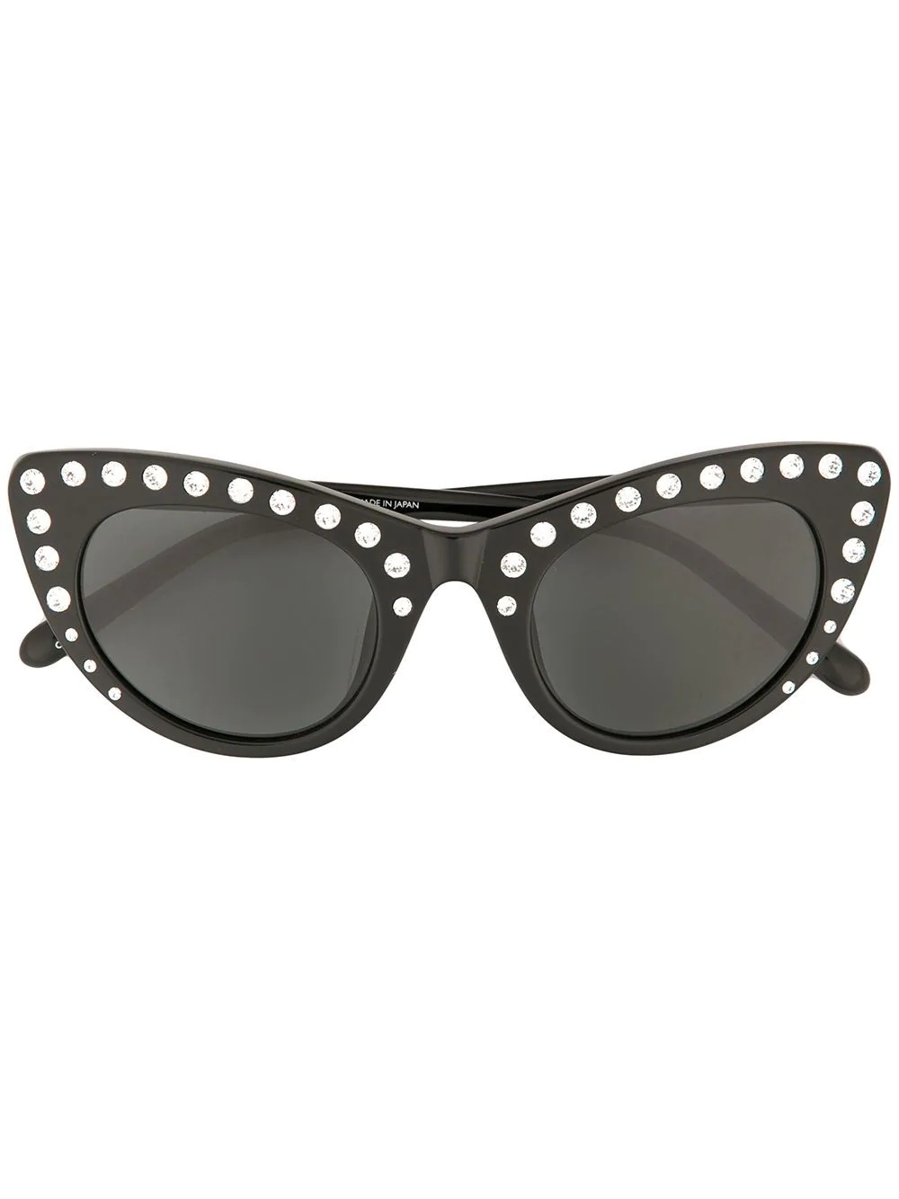 crystal-embellished cat eye sunglasses - 1