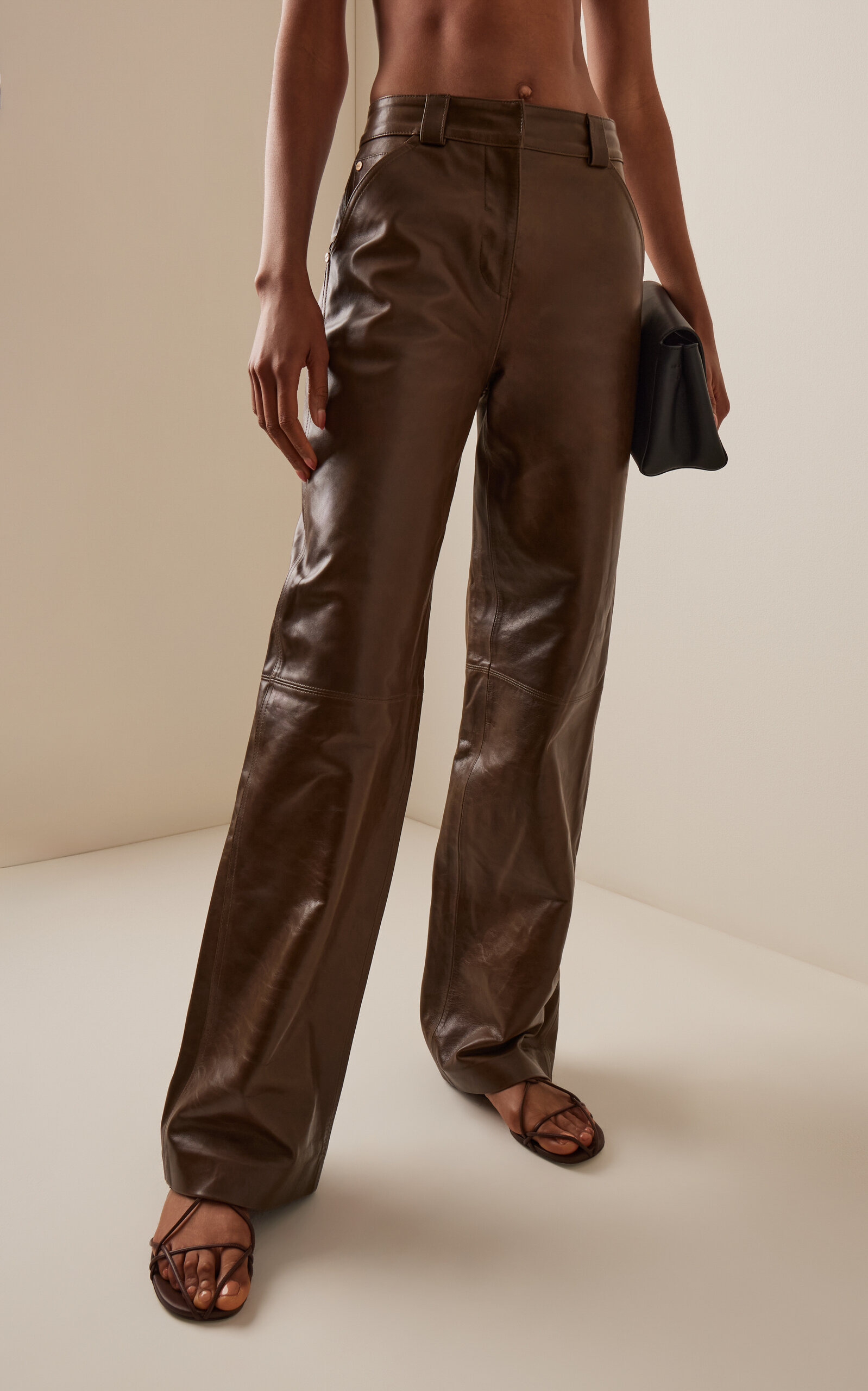 Dalton Leather Pants green - 3