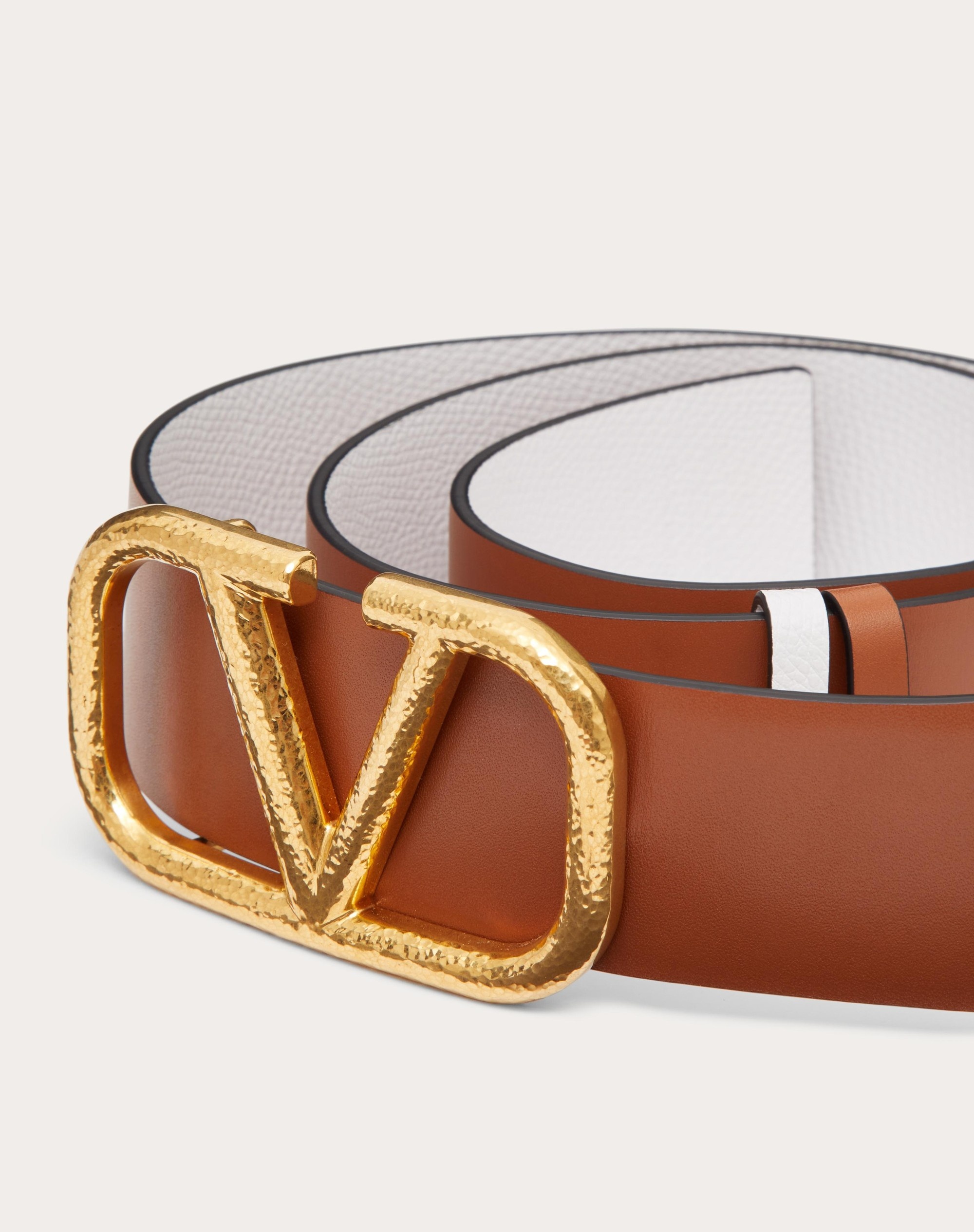 REVERSIBLE VLOGO SIGNATURE BELT IN GRAINY CALFSKIN 40MM - 2