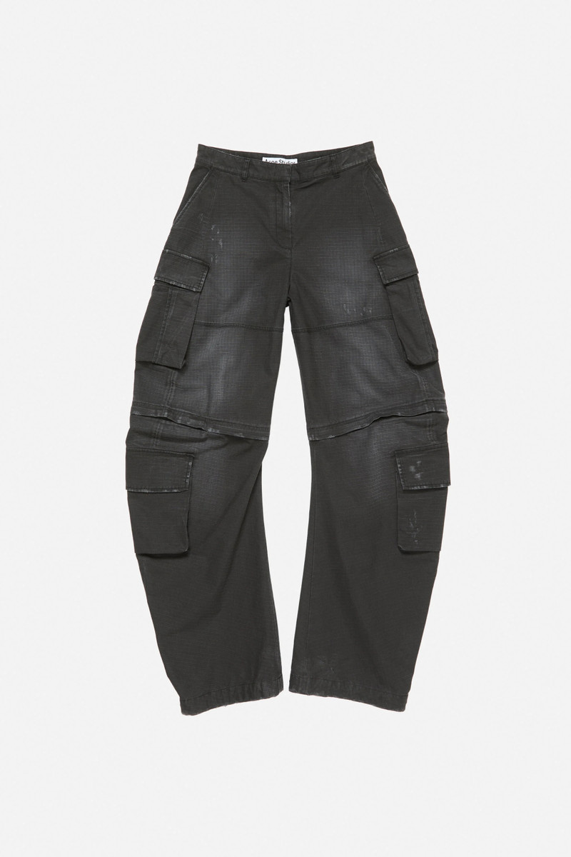 Coated cargo trousers - Black 6