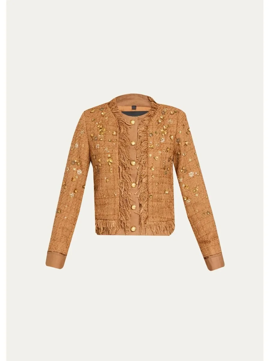 Marshall Embellished Tweed Jacket - 1