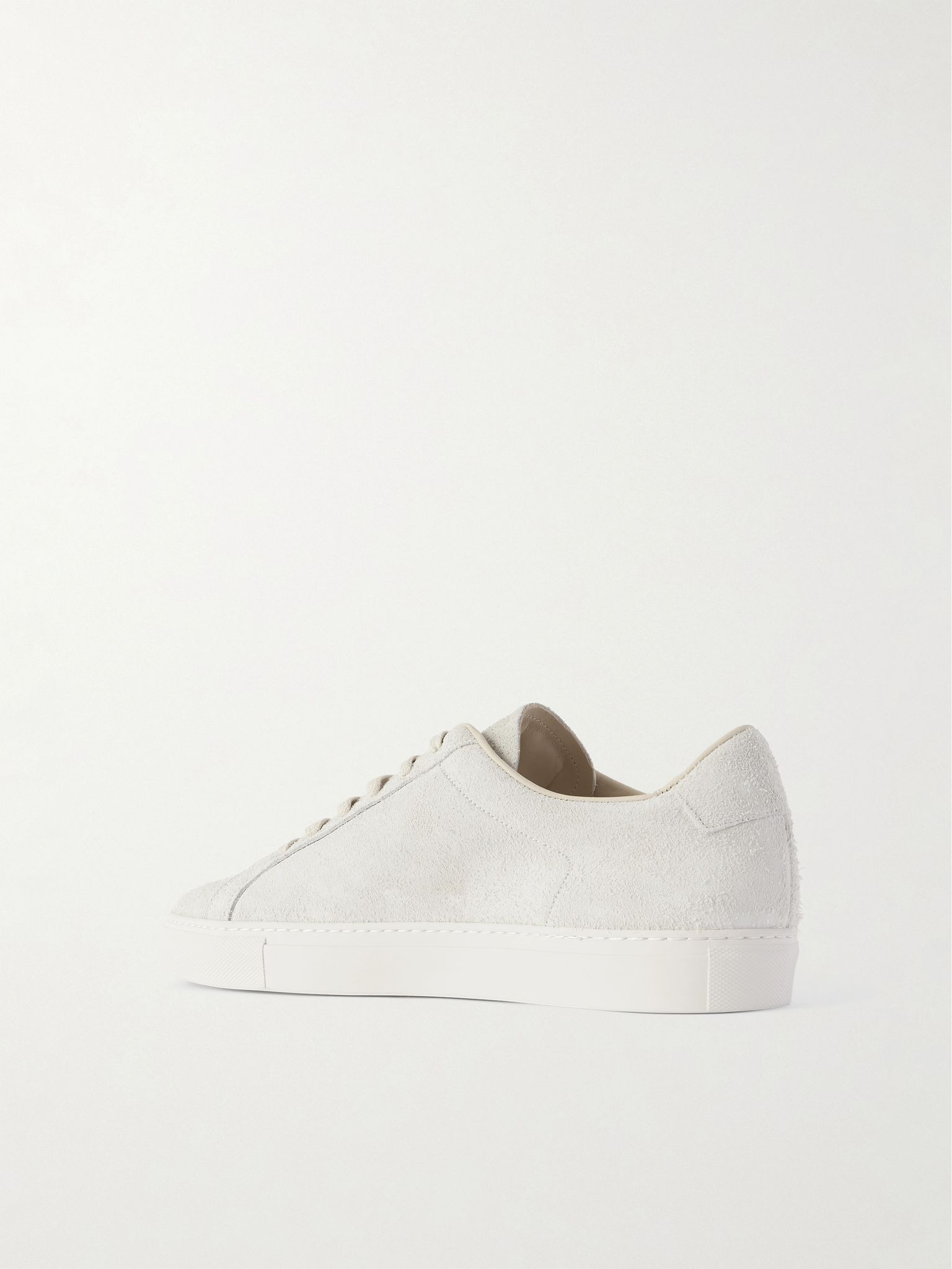 Achilles Sport Brushed-Suede Sneakers Gray - 4