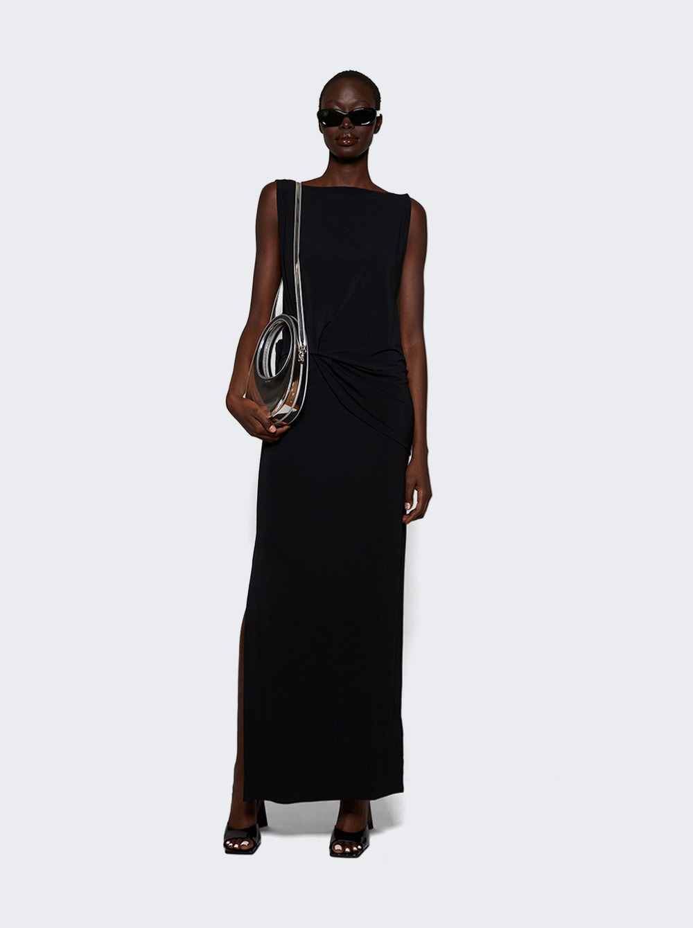 Peplo Long Dress Black - 5