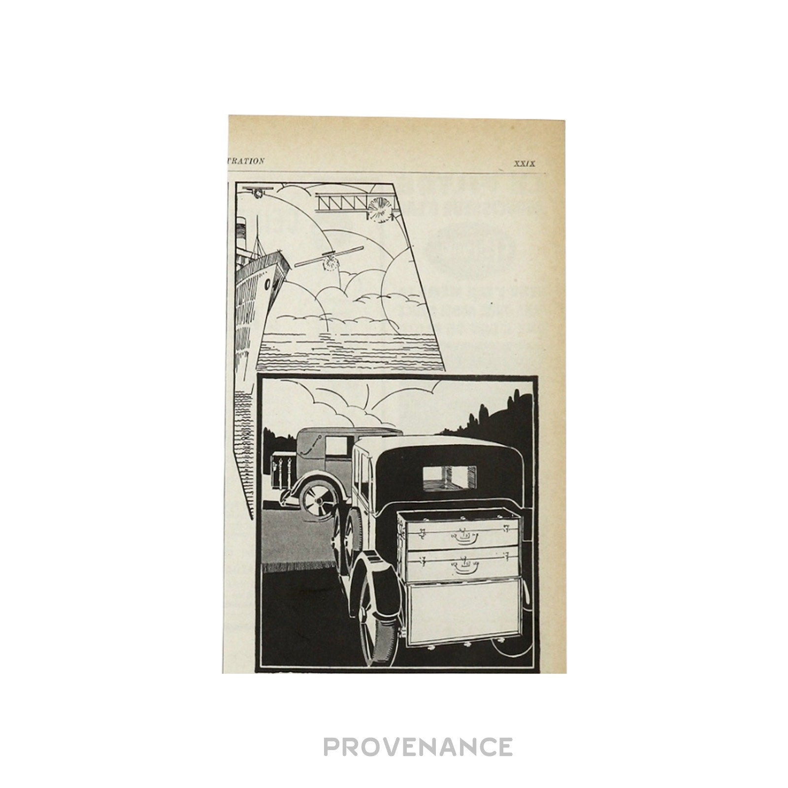 Louis Vuitton Antique Vintage Newsprint Ad - MALLE-AUTO - 5