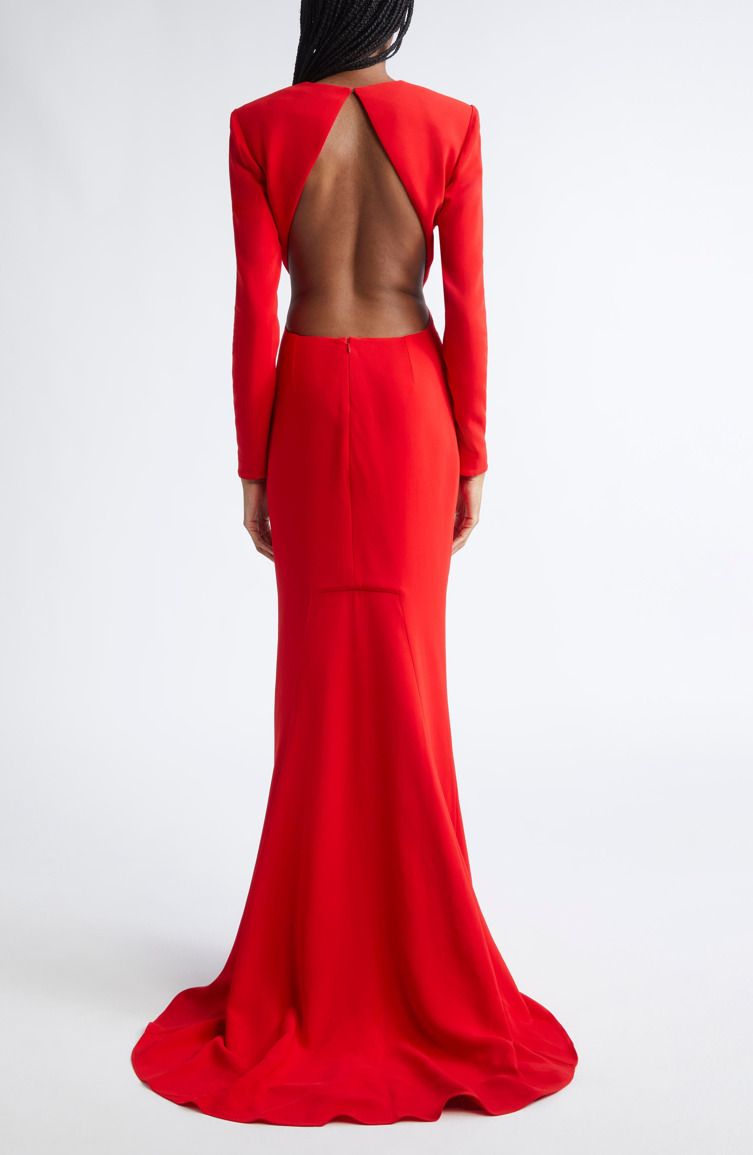 Stella McCartney Open Back Gown in Lipstick Red at Nordstrom - 2