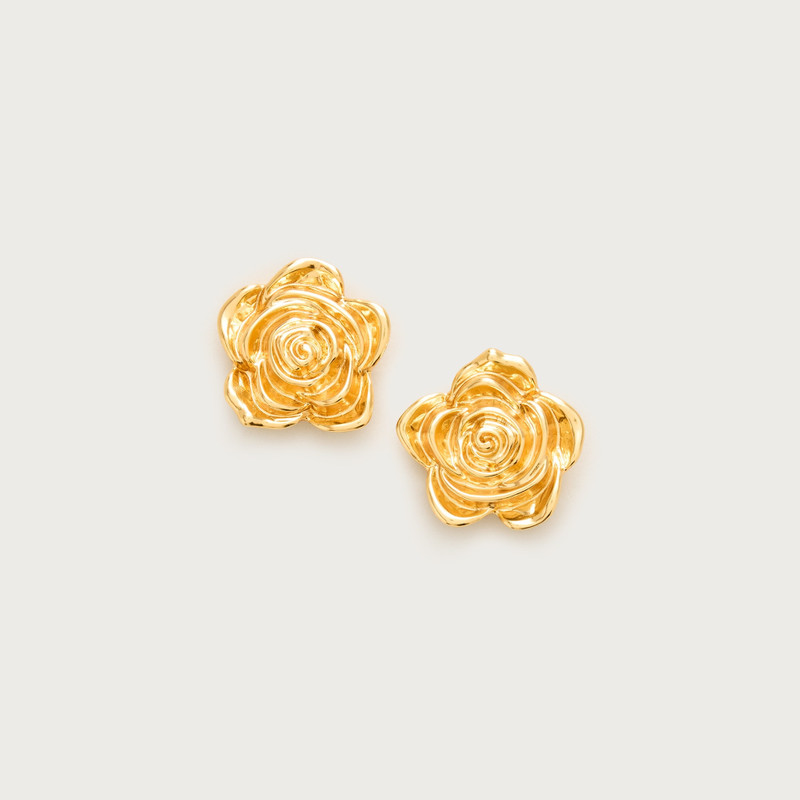 Rose stud earrings 1