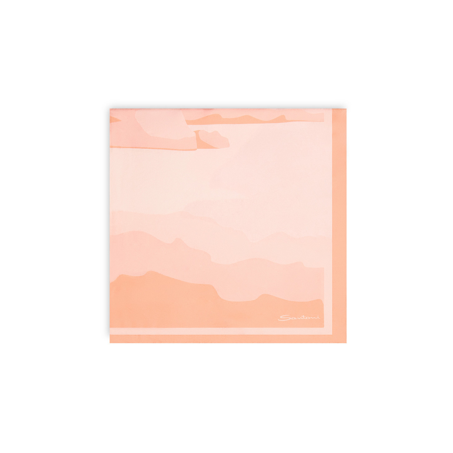Orange silk scarf - 3