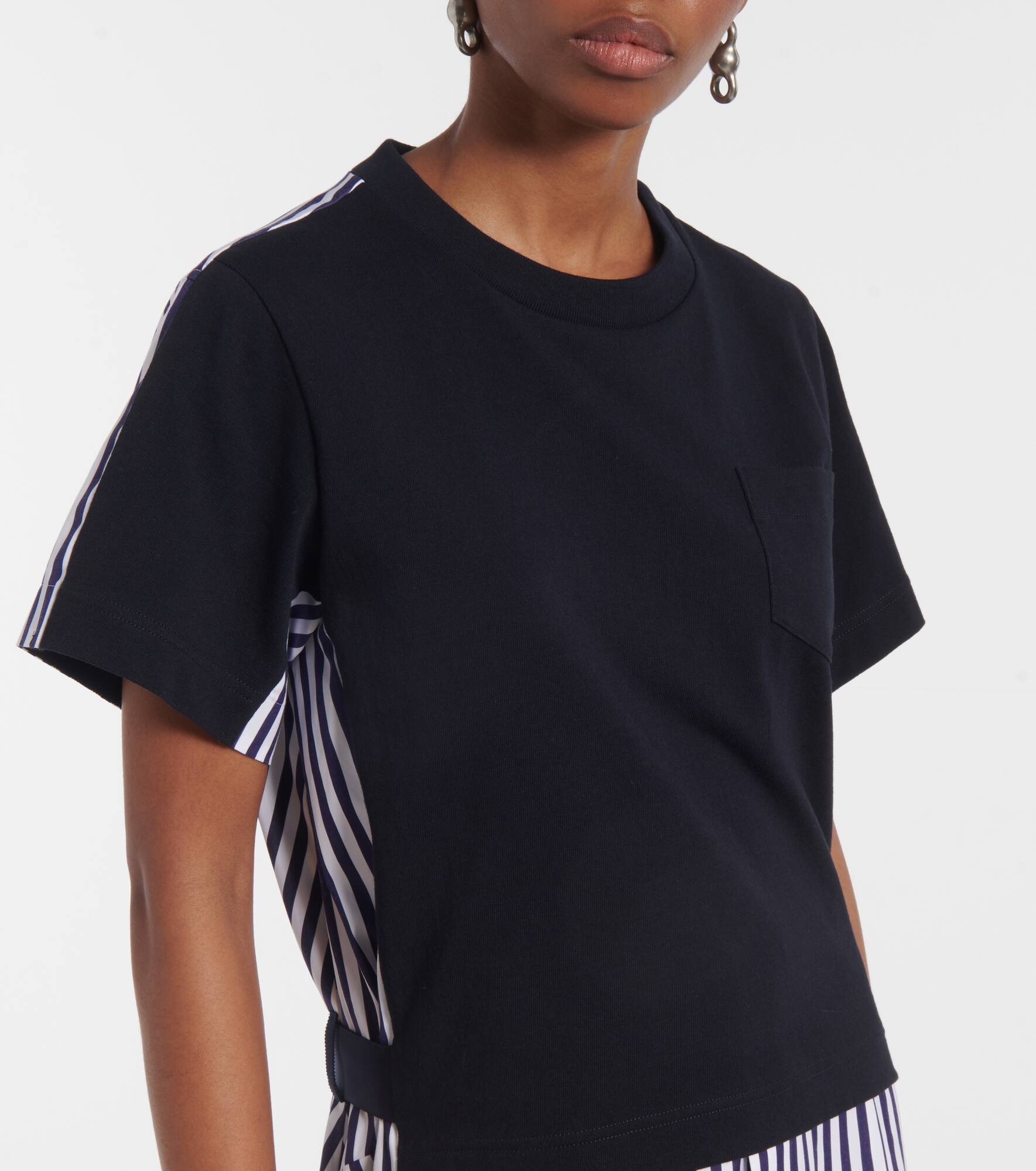 Striped cotton shirt dress - 4