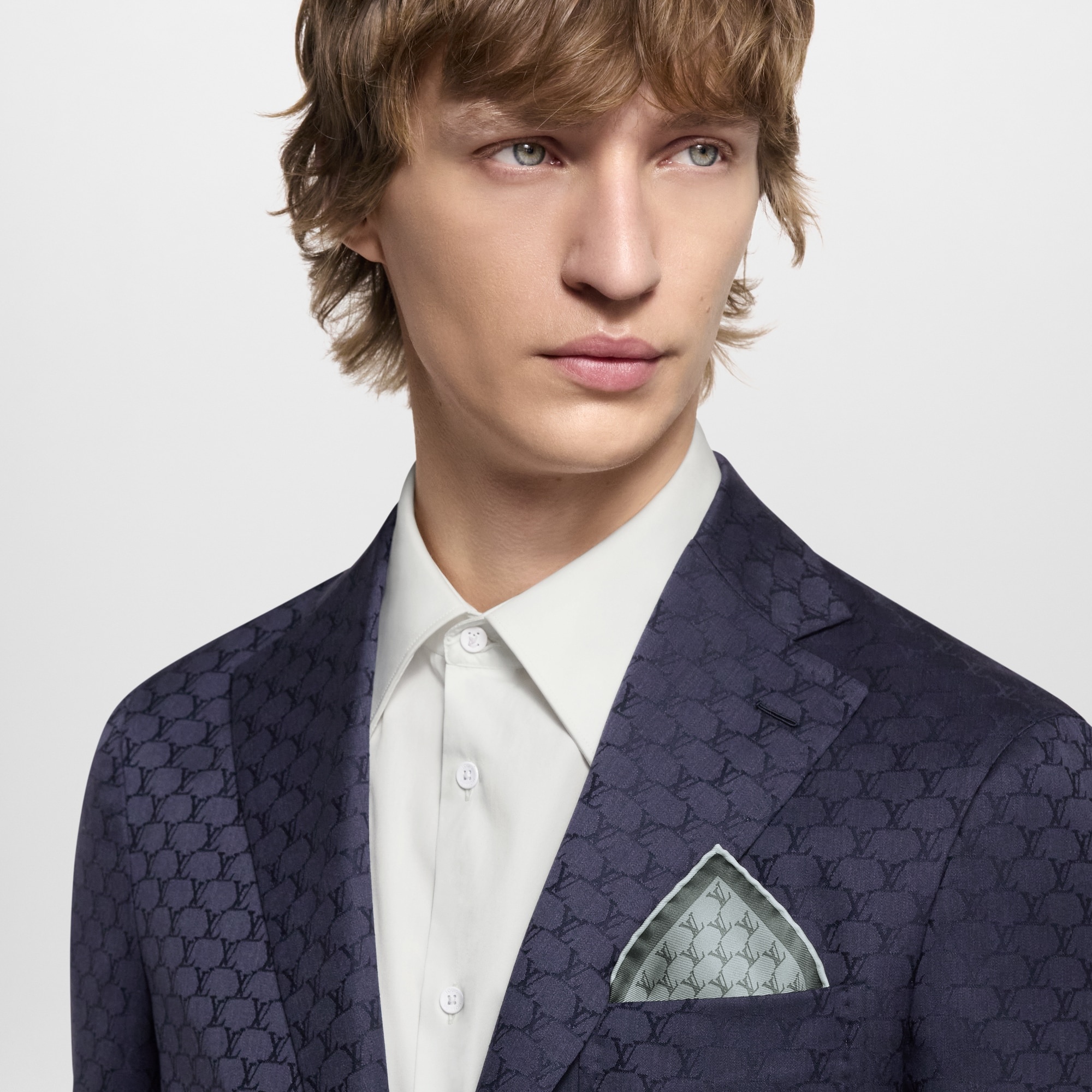 LV Fishnet Pocket Square - 4