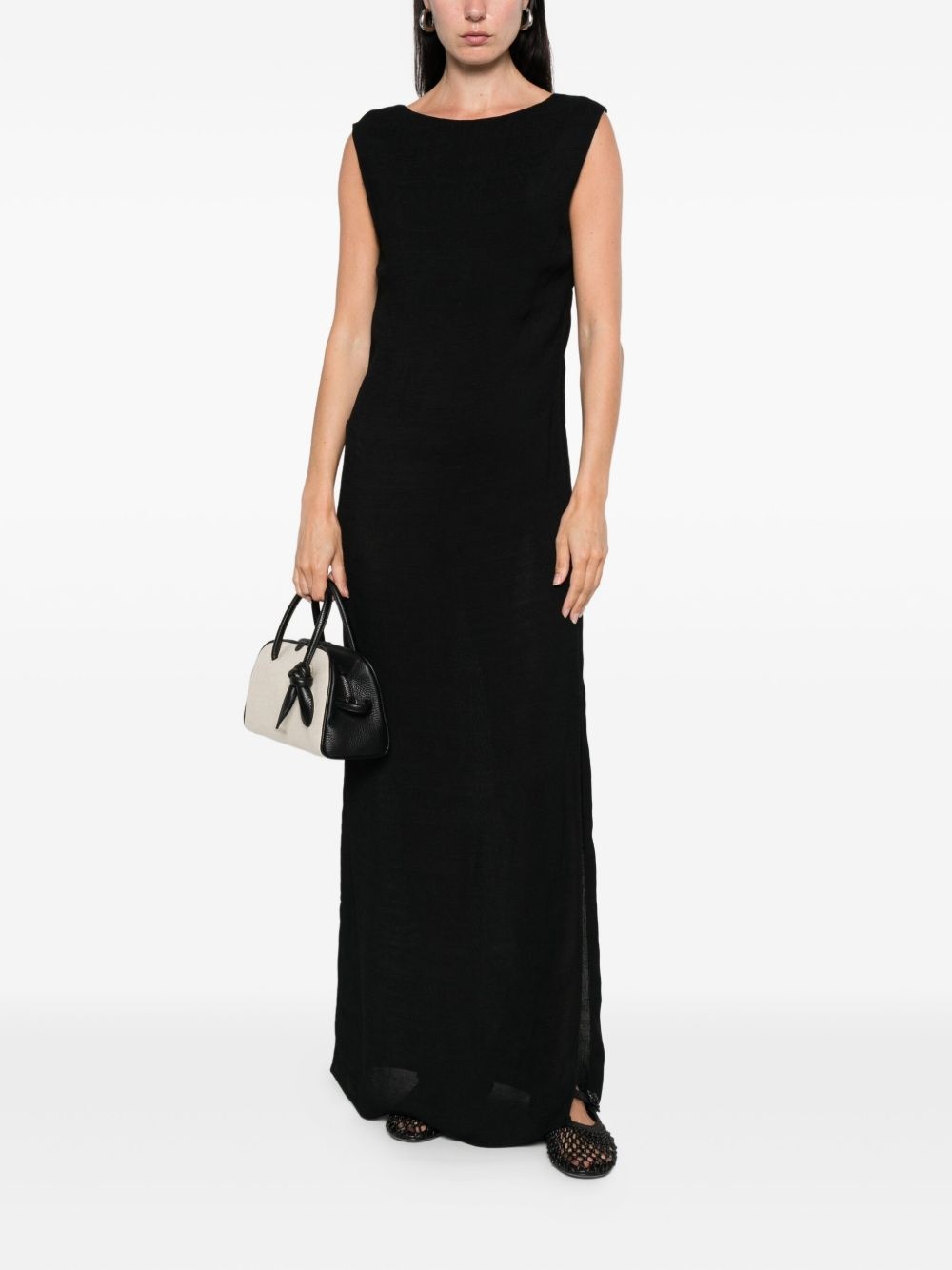 cowl-back maxi dress - 2