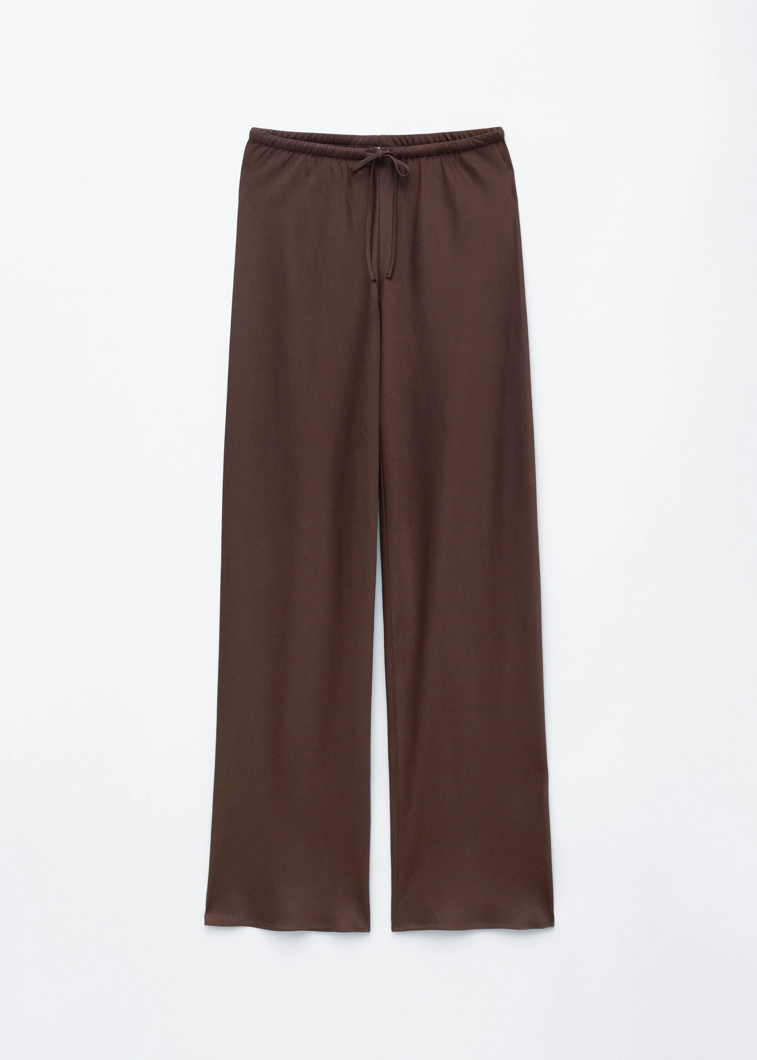 Satin Pull-On Trousers - 1