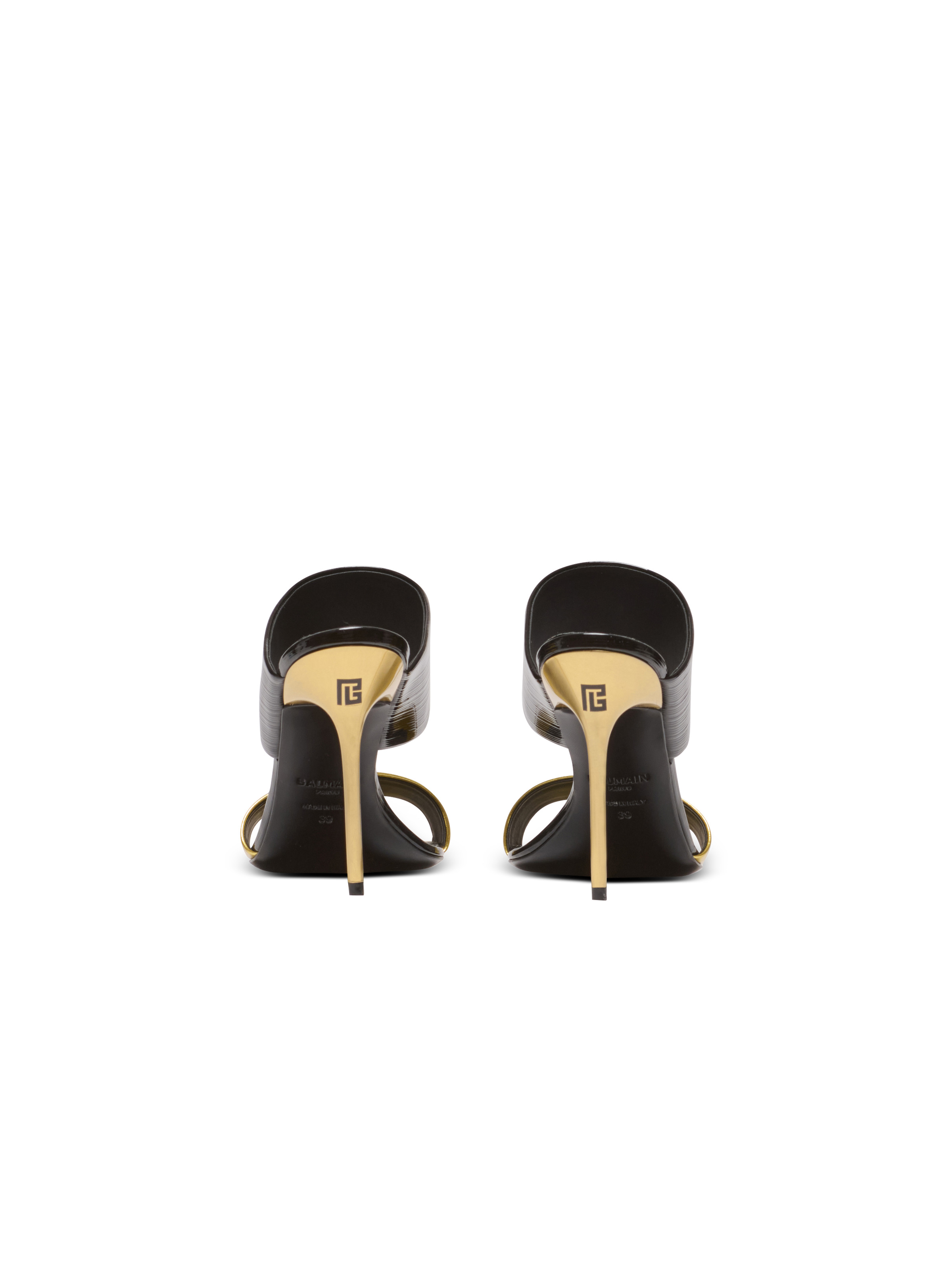 PB mules in striped leather - 4