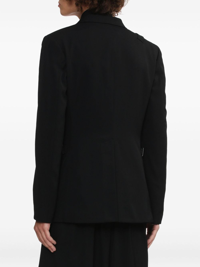 notched shoulder-detail wool blazer 4