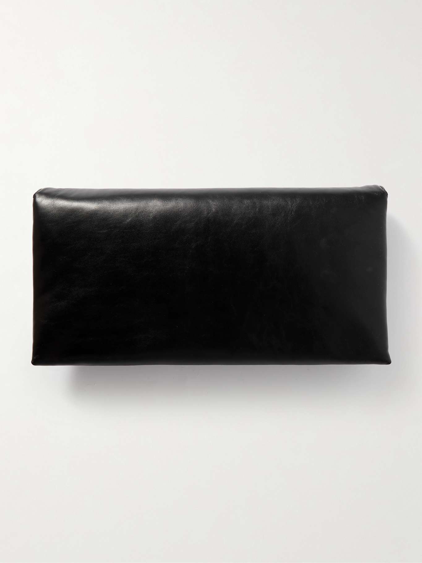 Origami padded leather clutch - 3