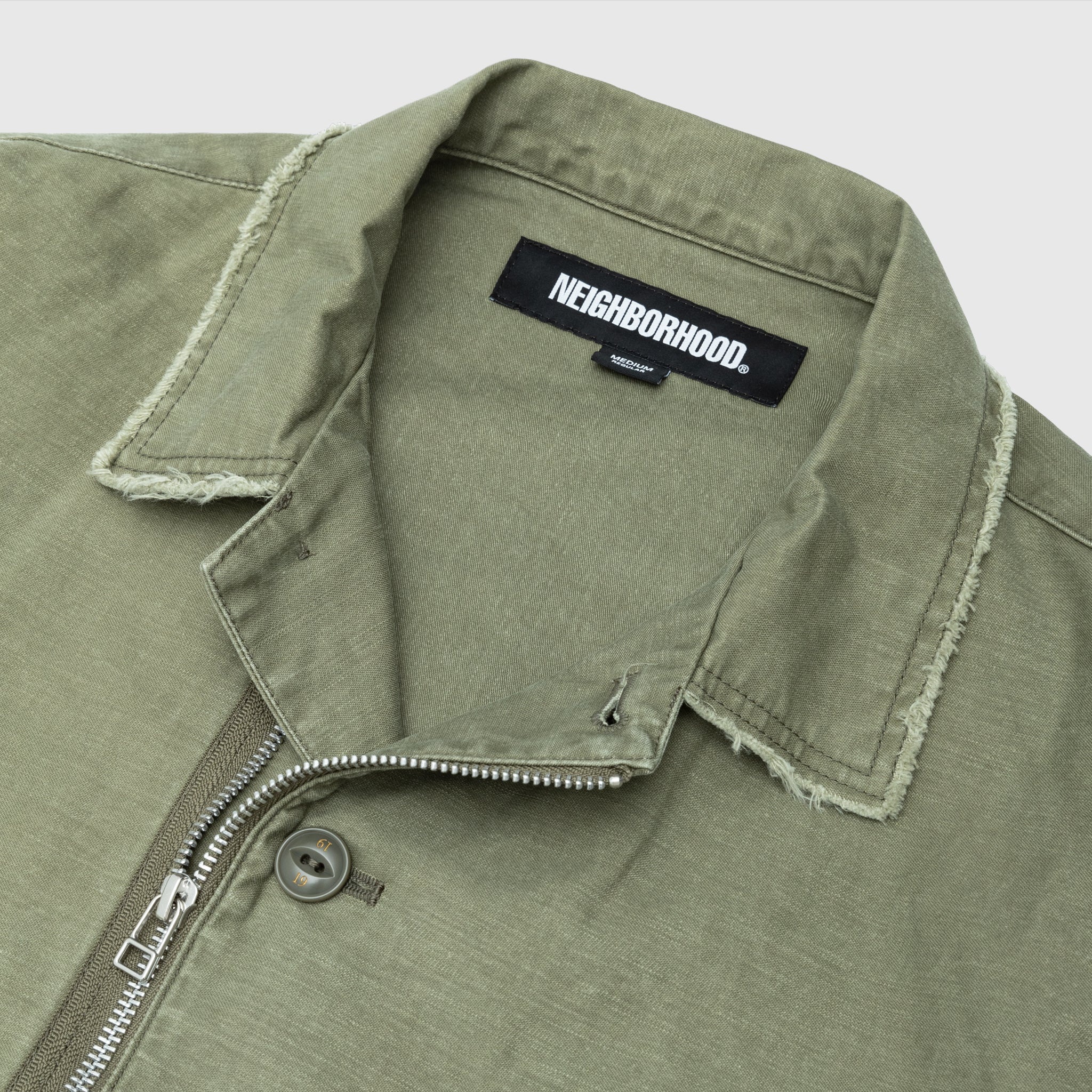 【新品L】NEIGHBORHOOD UNTRIMMED ZIP SHIRT LS UNTRIMMED ZIP SHIRT LS