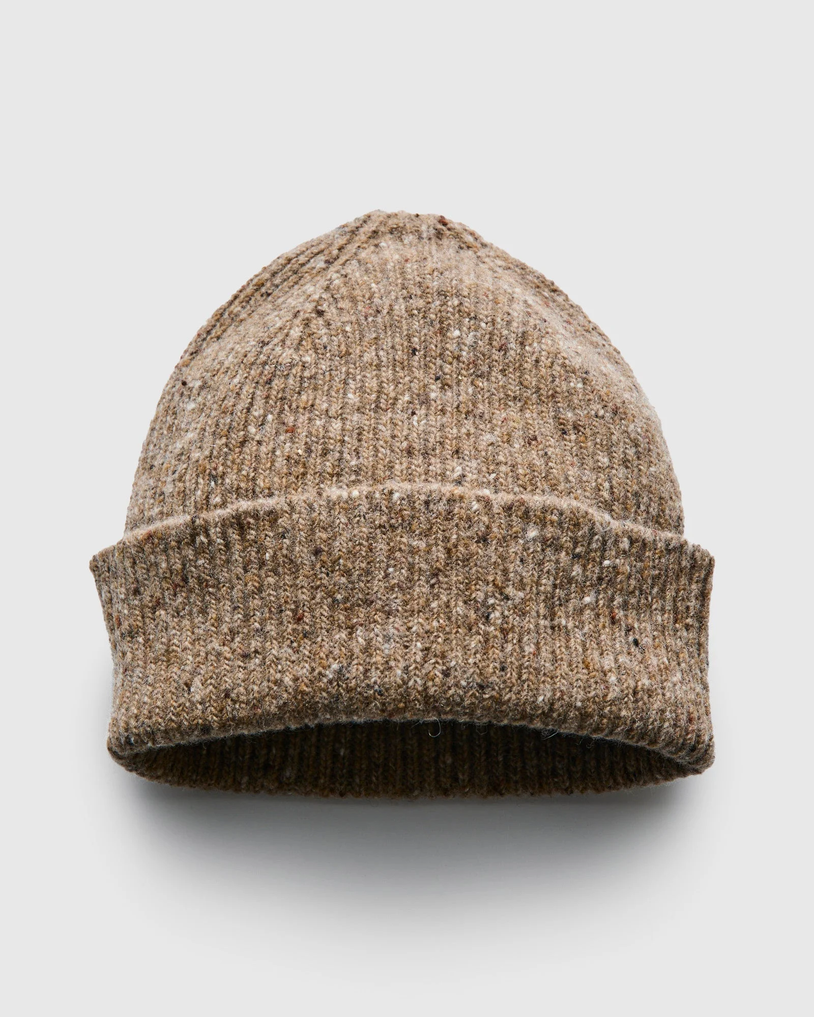 "Out of the Blue" Wool Beanie in Brownie - 1