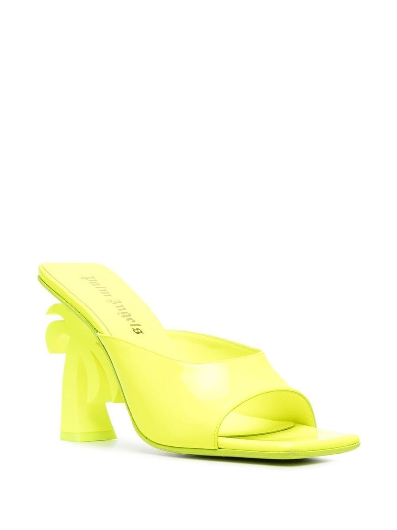 Palm Angels Palm Heel 110mm leather mules outlook