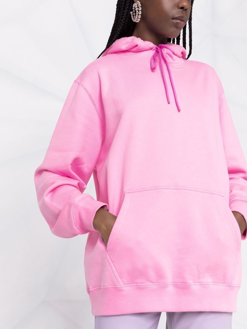 drawstring cotton hoodie - 5