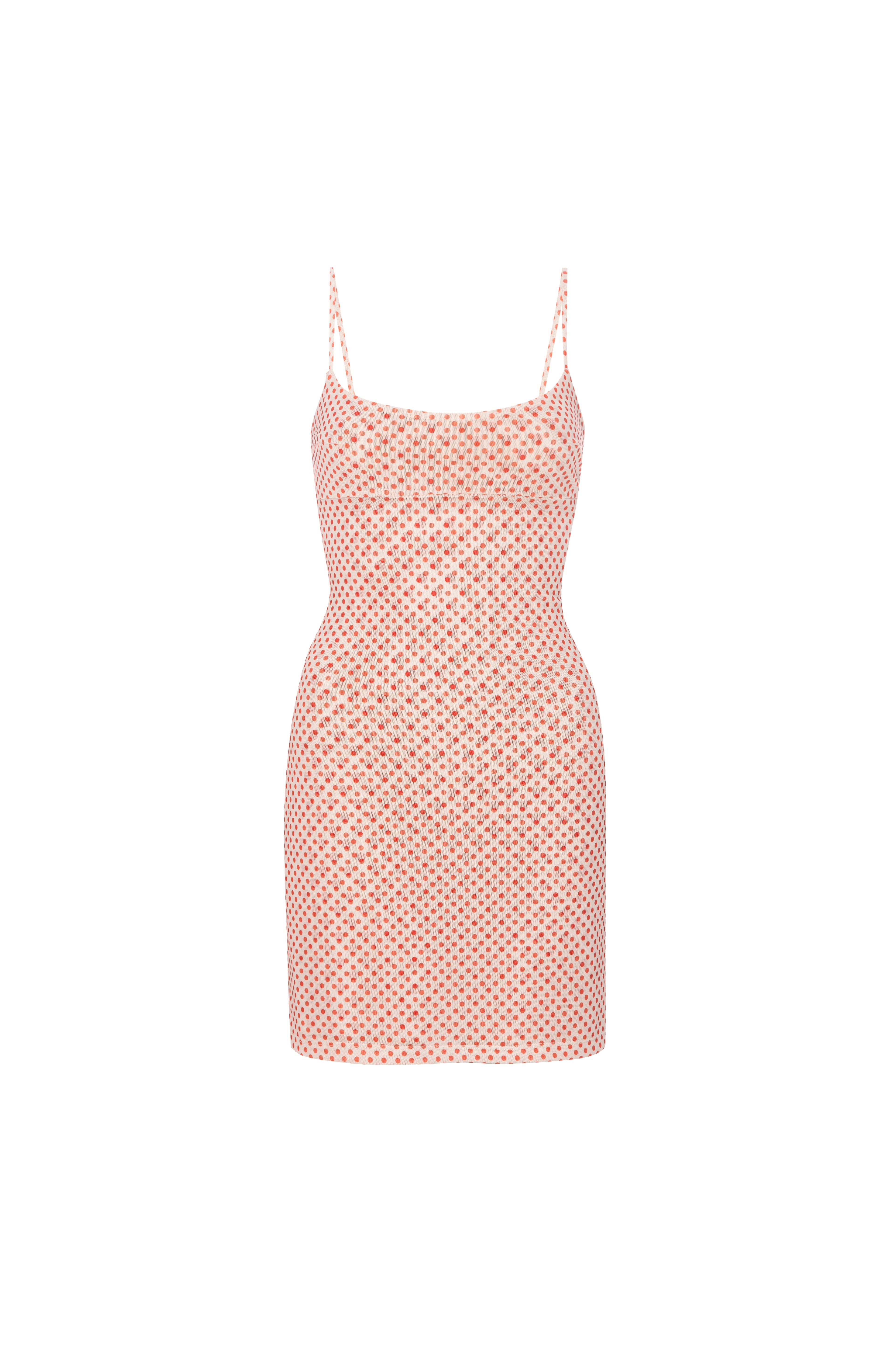 ANYA DRESS - WHITE POLKA DOT - 2