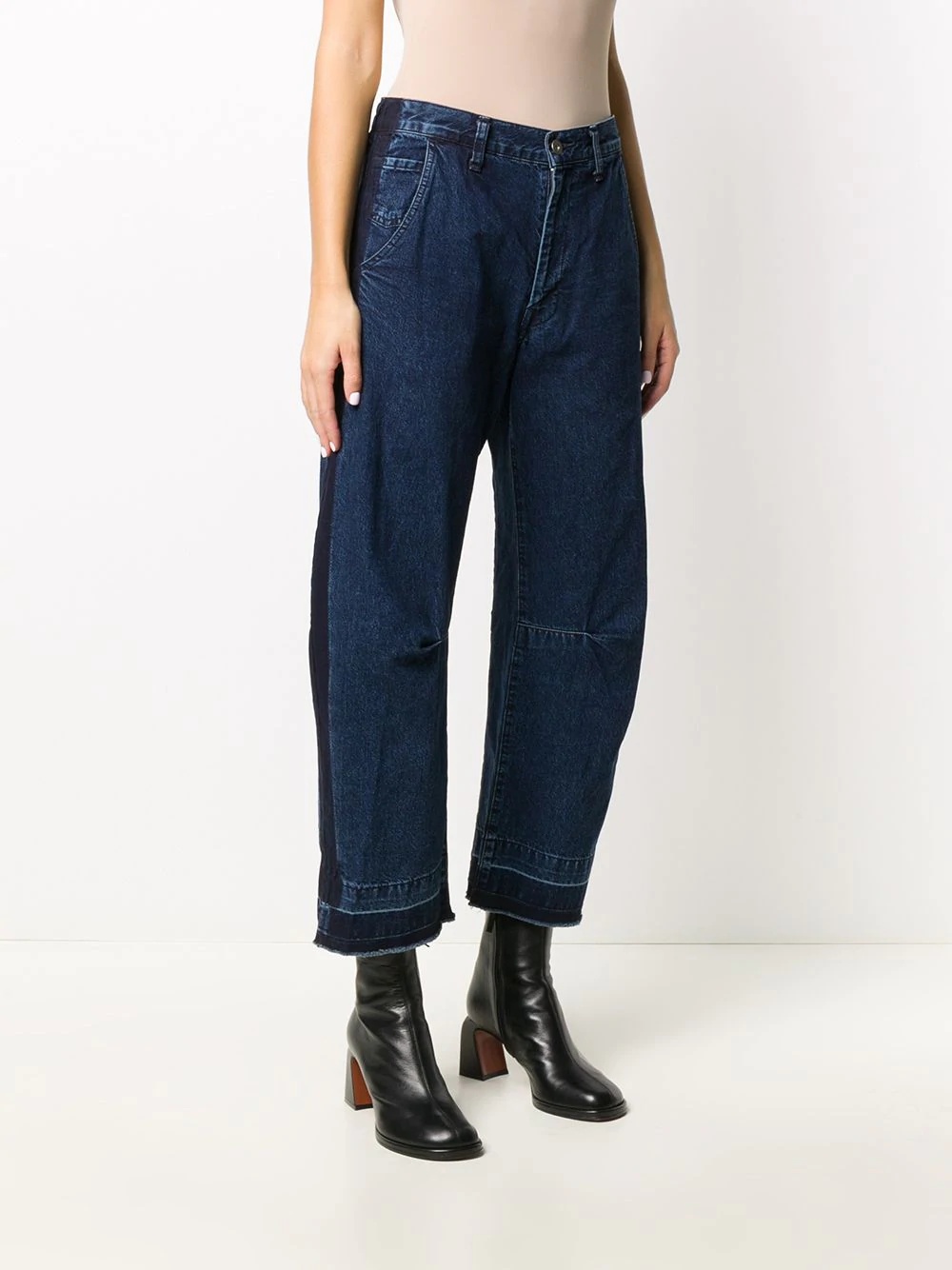 high-waisted wide leg jeans - 3