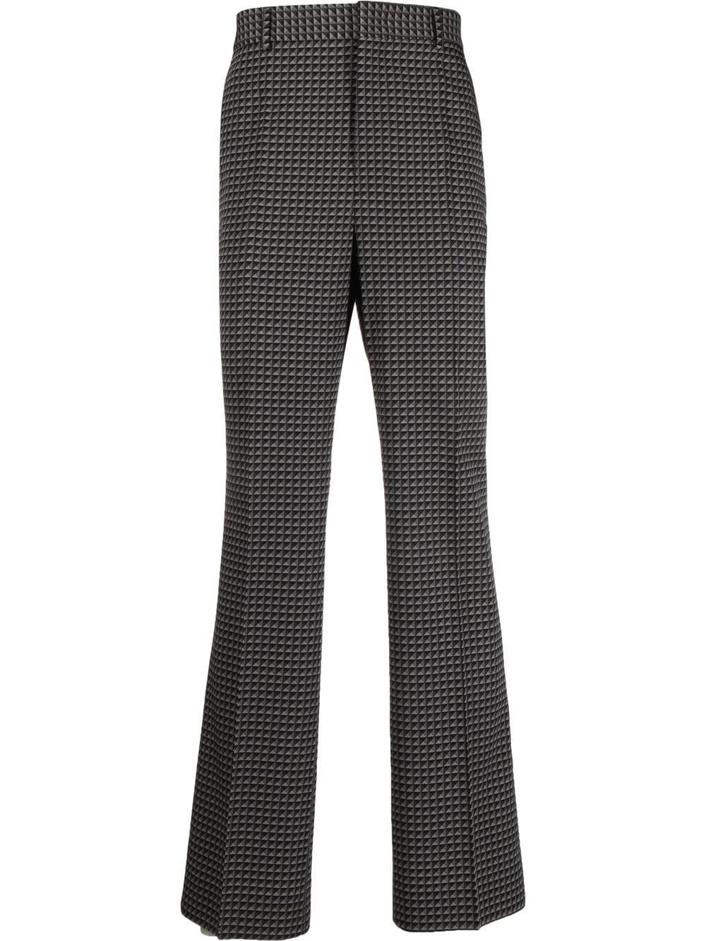 Ministud pattern tailored trousers - 1