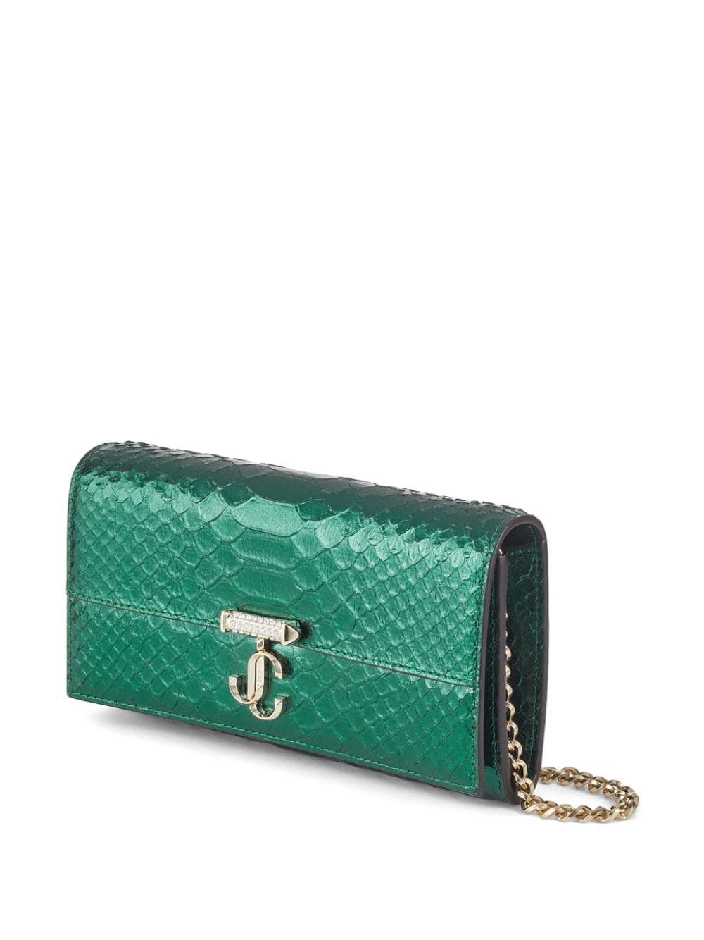 Avenue snakeskin-effect wallet-on-chain - 5