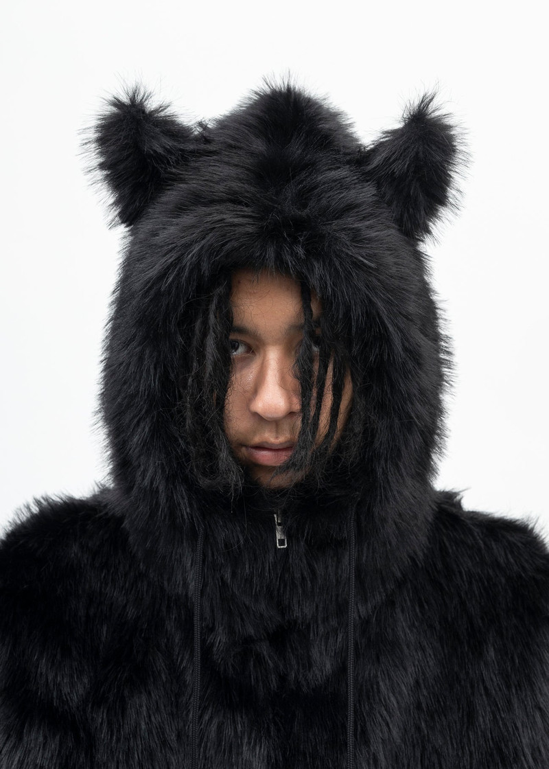 BLACK LEOPARD FAUX-FUR DEVIL JACKET 8