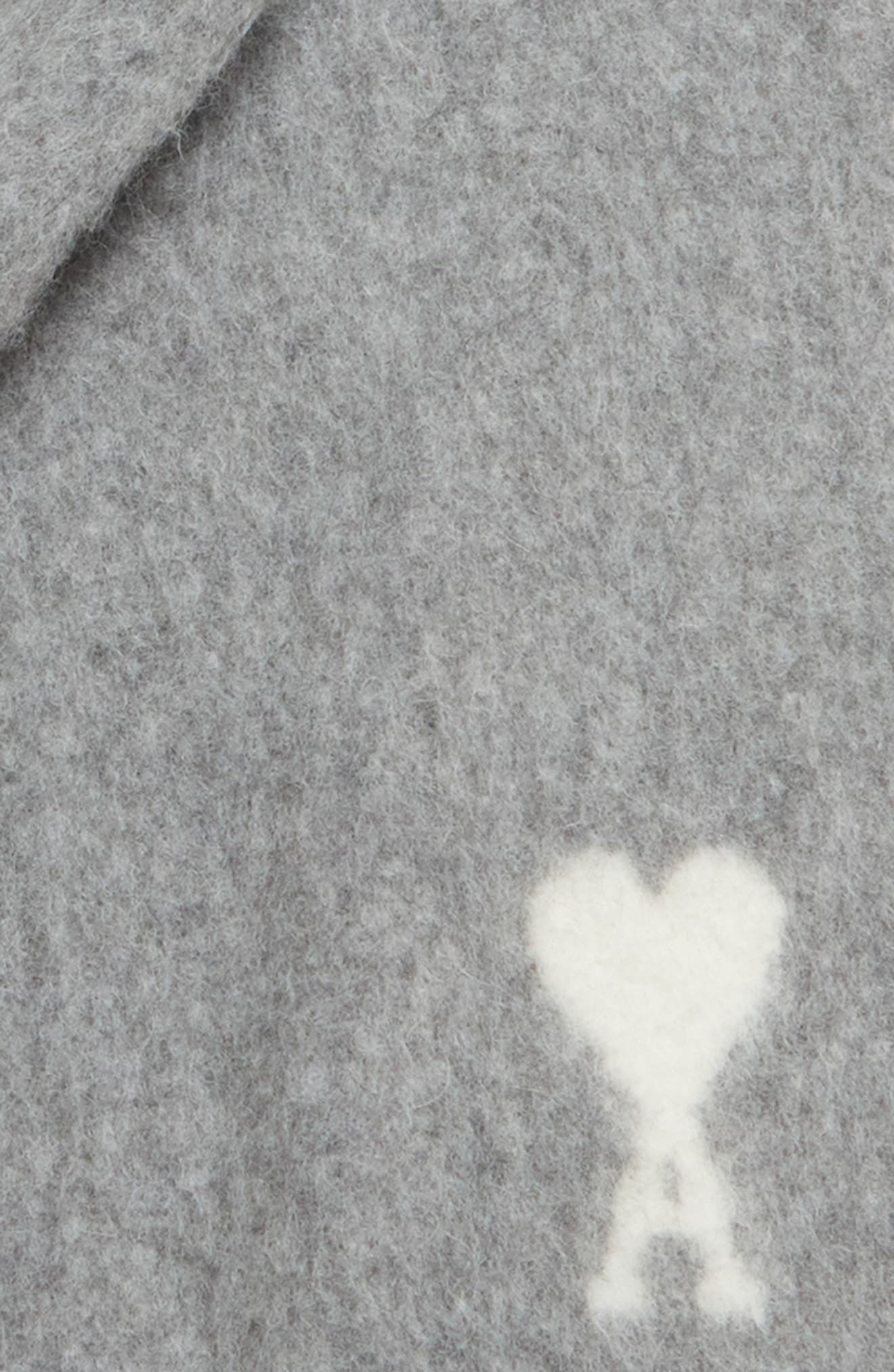 AMI PARIS Laine Scarf in Gris at Nordstrom - 4