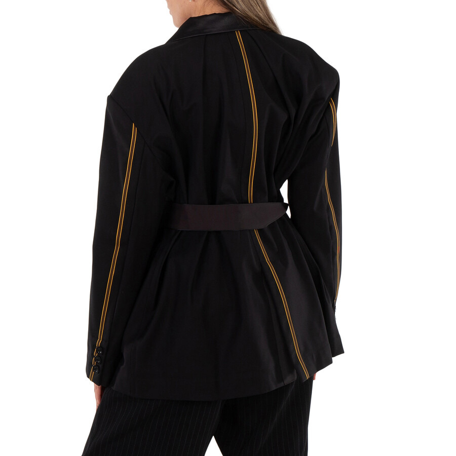 Sacai Ladies Black Loro Piana Suiting Jacket, Brand Size 2 (Medium) - 5