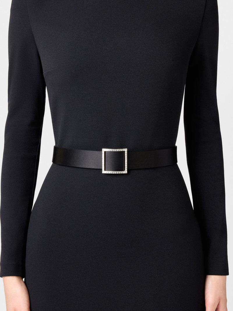 Roger Vivier Trompette Belt in satin outlook