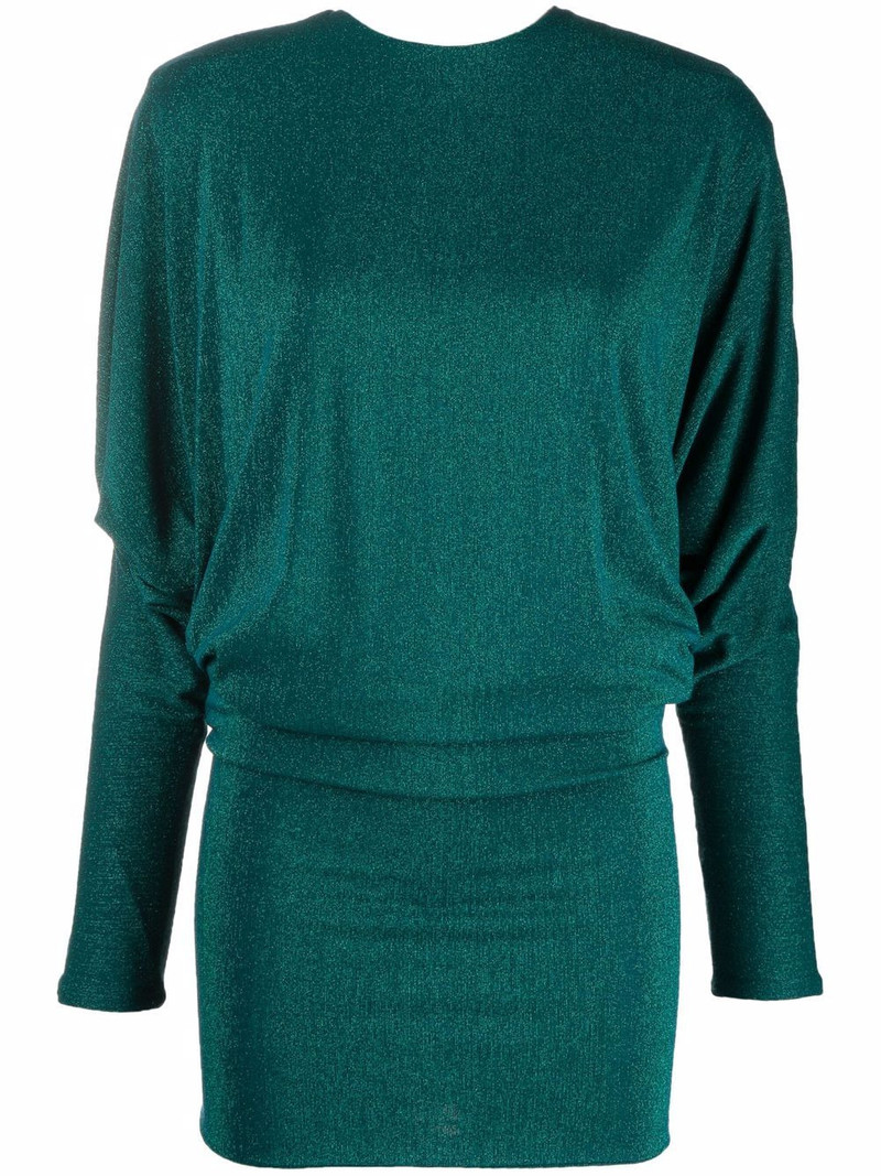 wide-shoulder knitted dress 1