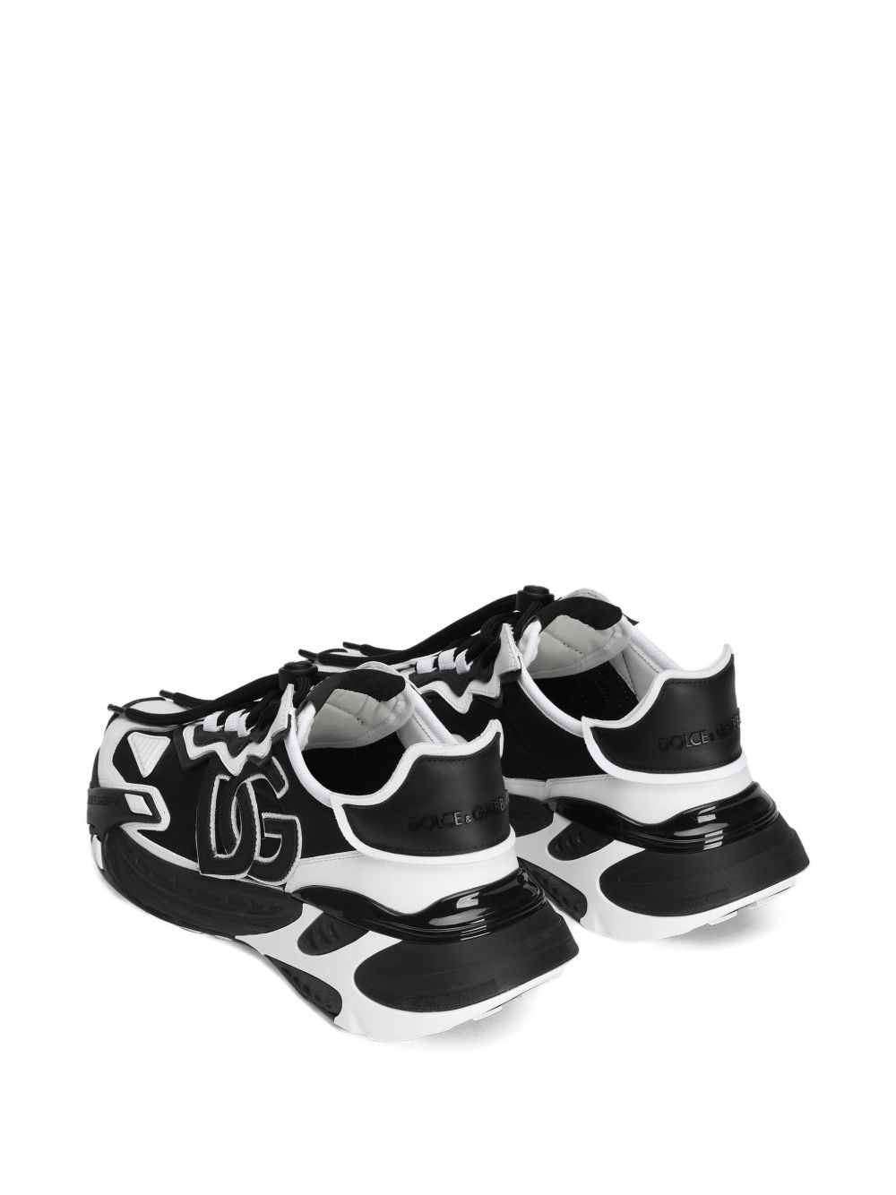 logo-embroidered chunky sneakers - 3