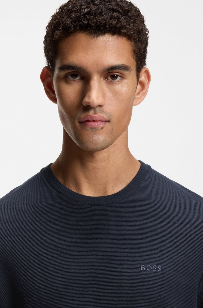 OTTOMAN-JERSEY PAJAMA T-SHIRT WITH EMBROIDERED LOGO 5