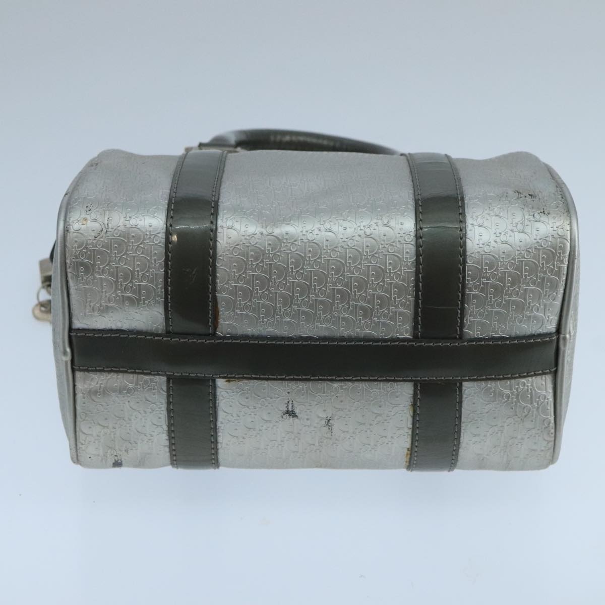 DIOR Trotter Canvas Hand Bag Silver - 9