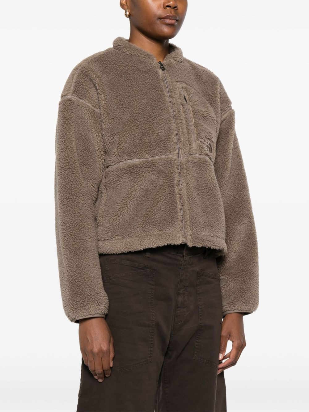 zip-up fleece jacket - 3