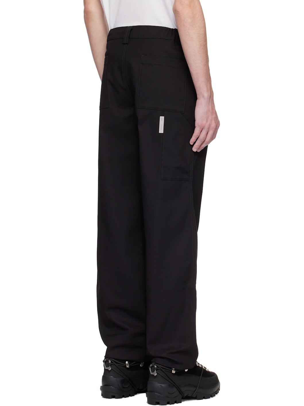 Black 10000 Replicated Trousers - 3