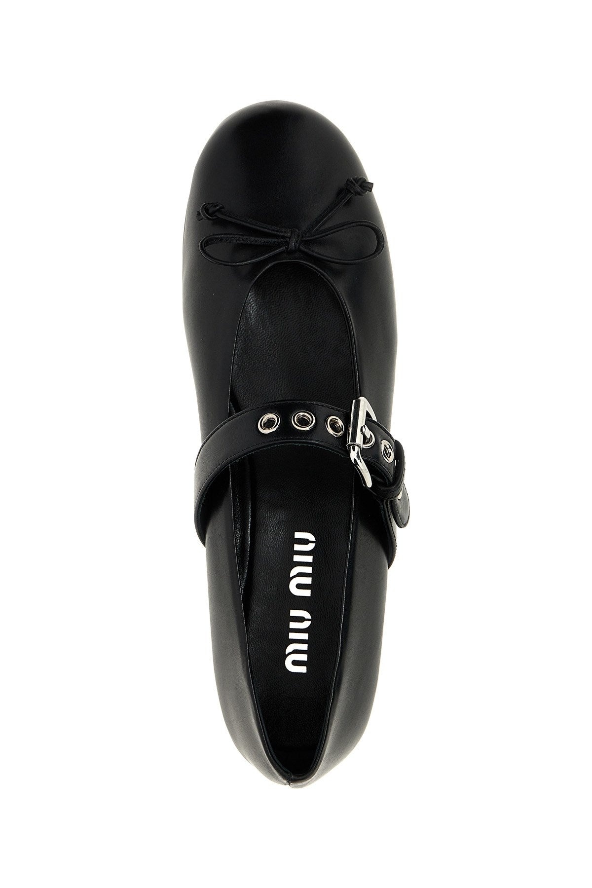 バレエシューズ Miu miu Buckle and bow ballet flats 27384068_57326033_600.jpg